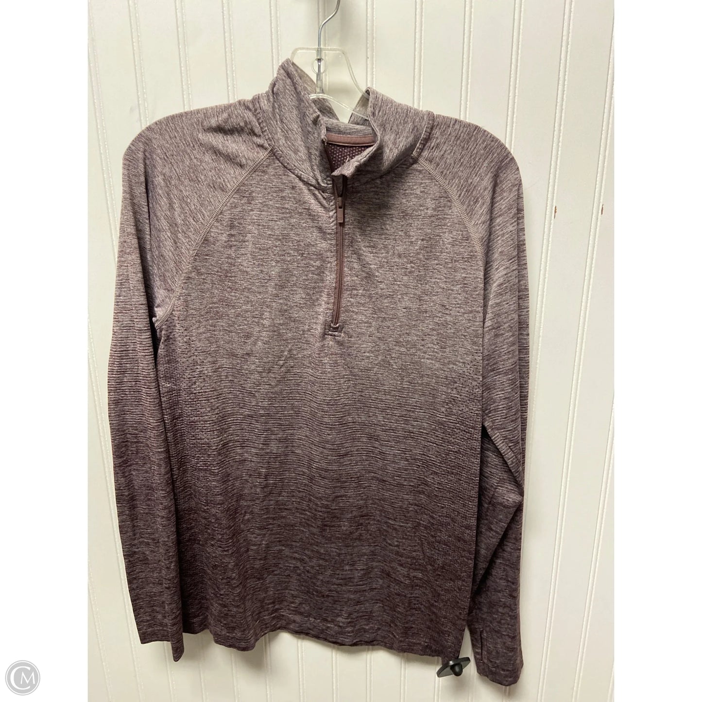 Athletic Top Long Sleeve Collar By All In Motion In Purple, Size: M