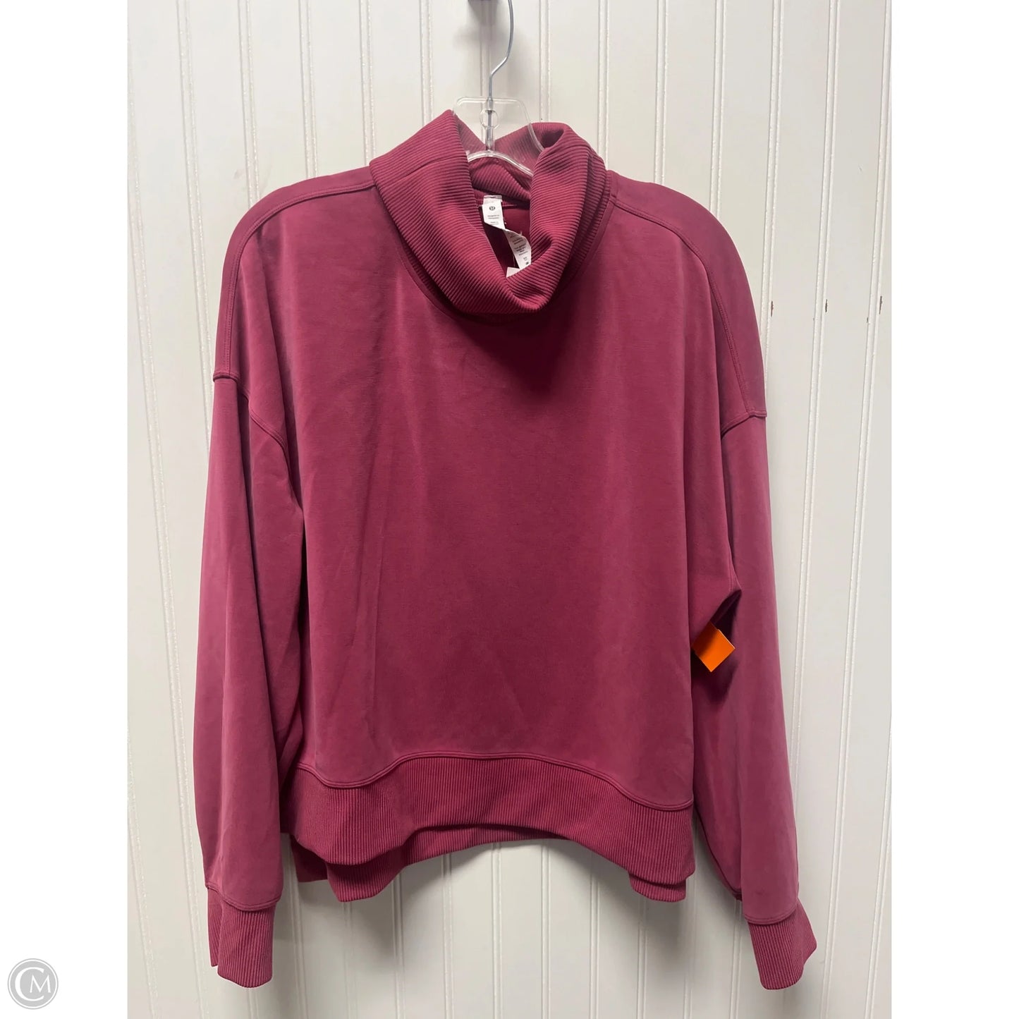 Athletic Sweatshirt Collar By Lululemon In Pink, Size: L