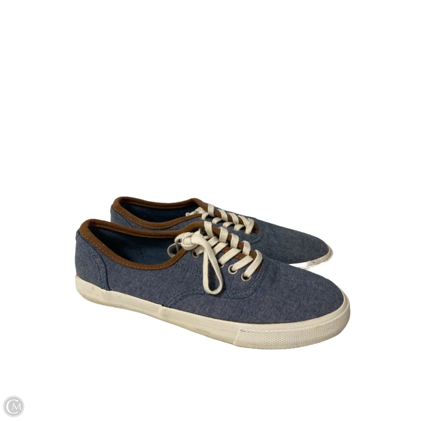 Shoes Sneakers By Laura Scott In Blue Denim, Size: 6.5