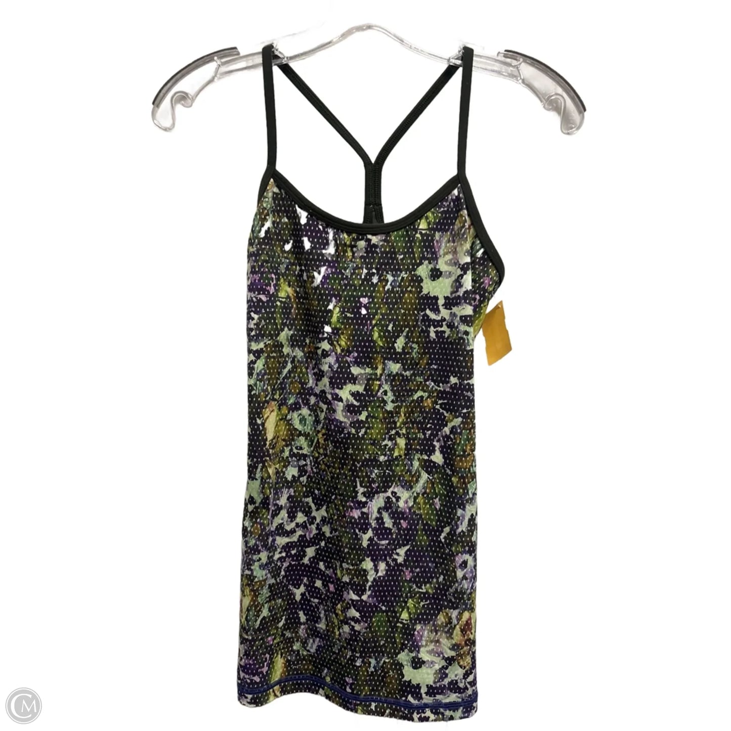 Athletic Tank Top By Lululemon In Green & Purple, Size: S