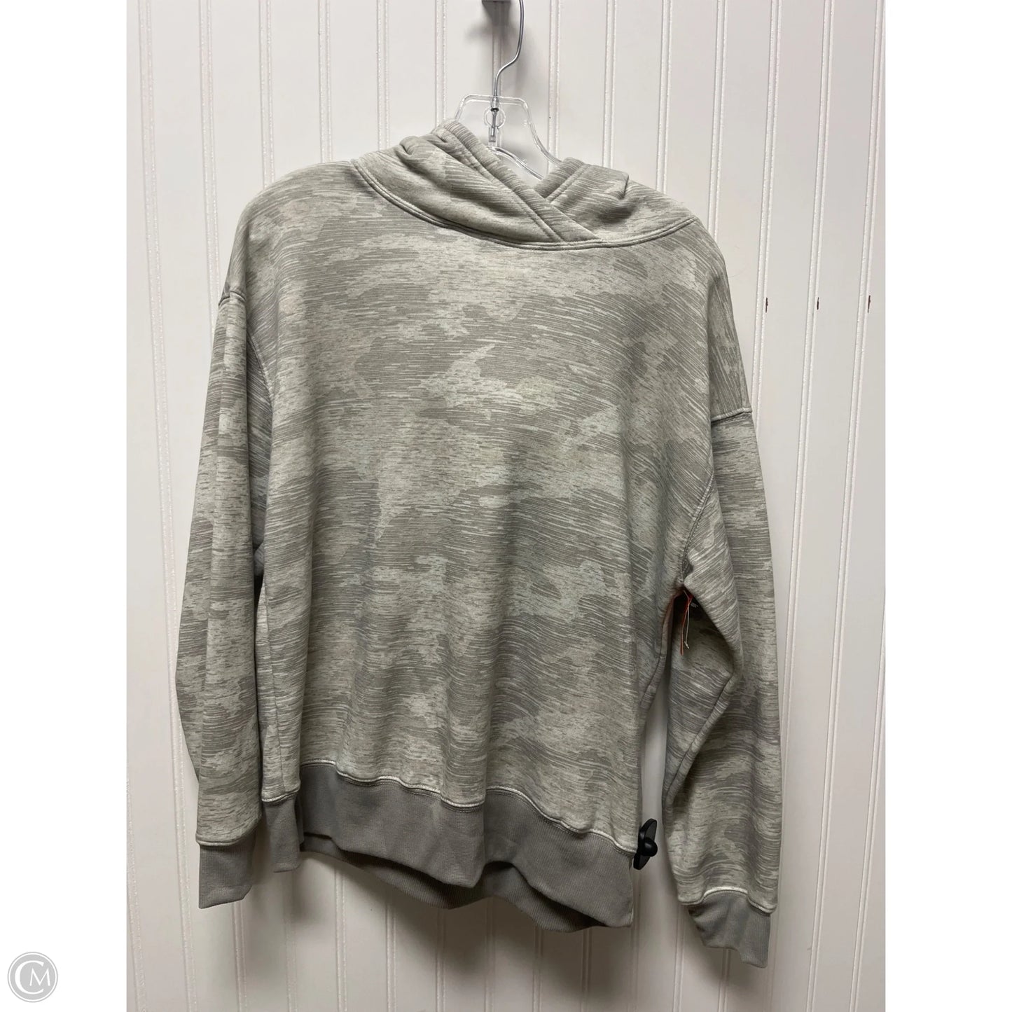 Sweatshirt Hoodie By Just Be In Grey, Size: M