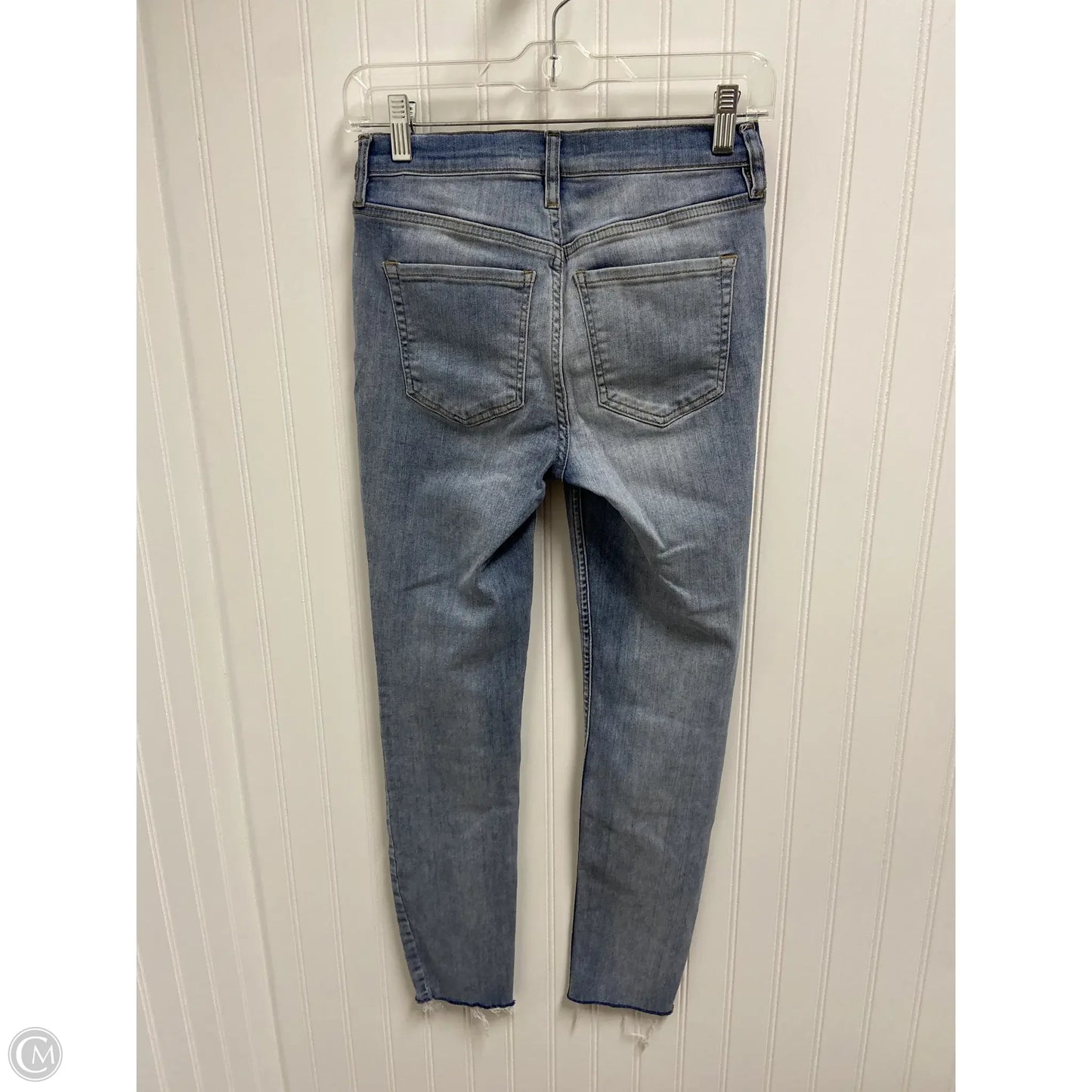 Jeans Skinny By Free People In Blue Denim, Size: 6