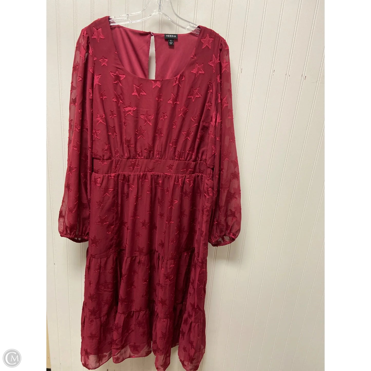 Dress Party Midi By Torrid In Red, Size: 1x