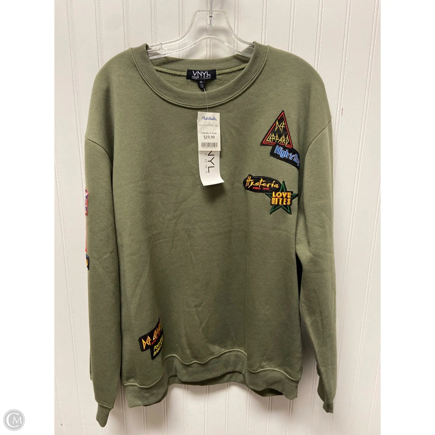 Sweatshirt Crewneck By Clothes Mentor In Green, Size: Xl