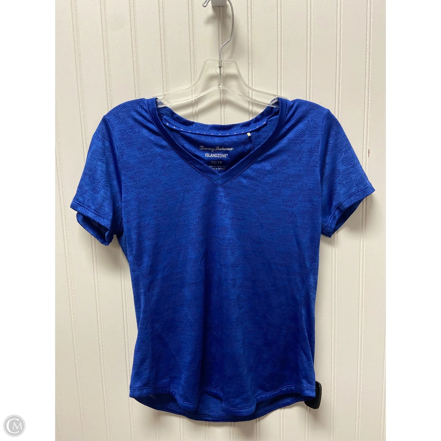 Athletic Top Short Sleeve By Tommy Bahama In Blue, Size: Xs