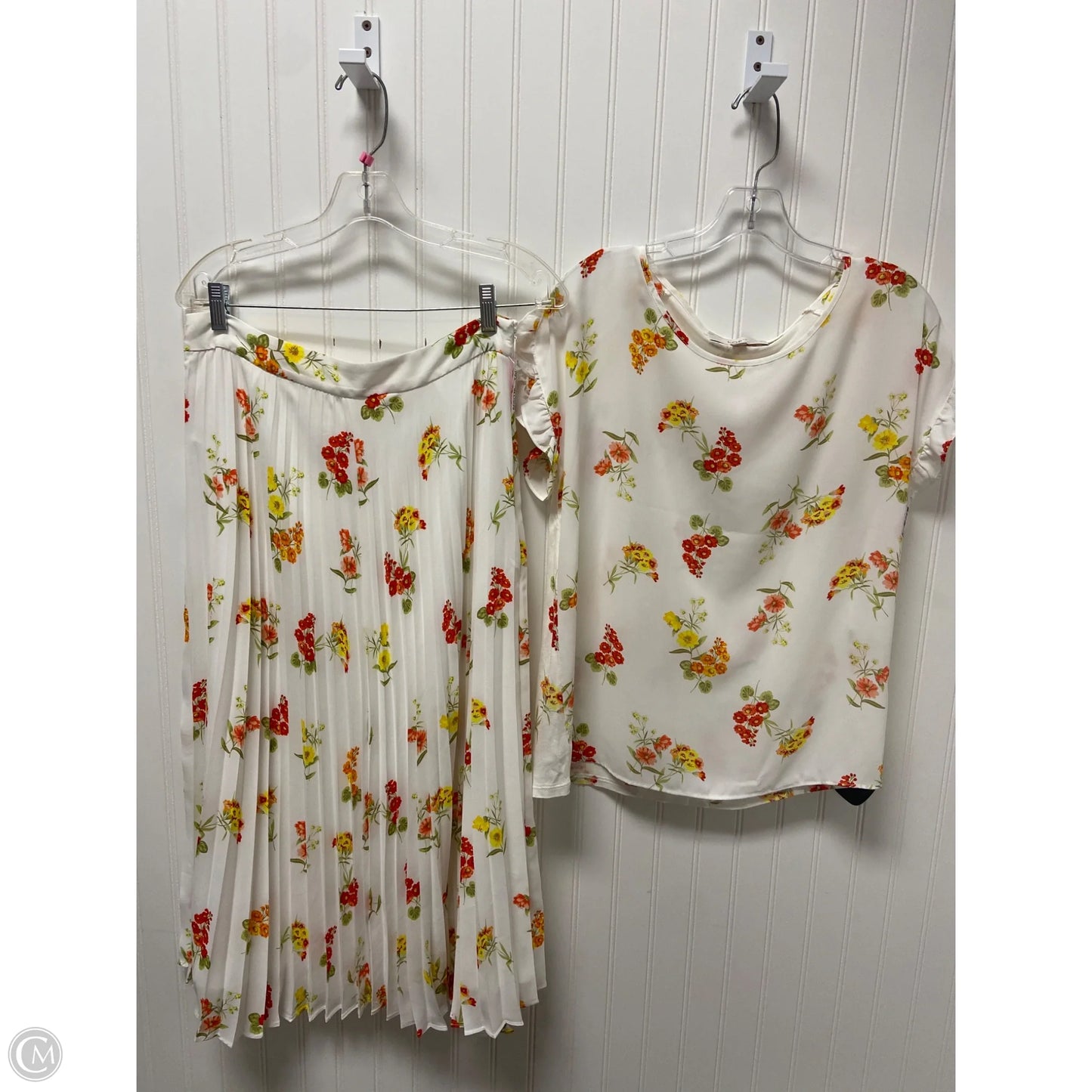 Skirt Set 2pc By Loft In White, Size: 6