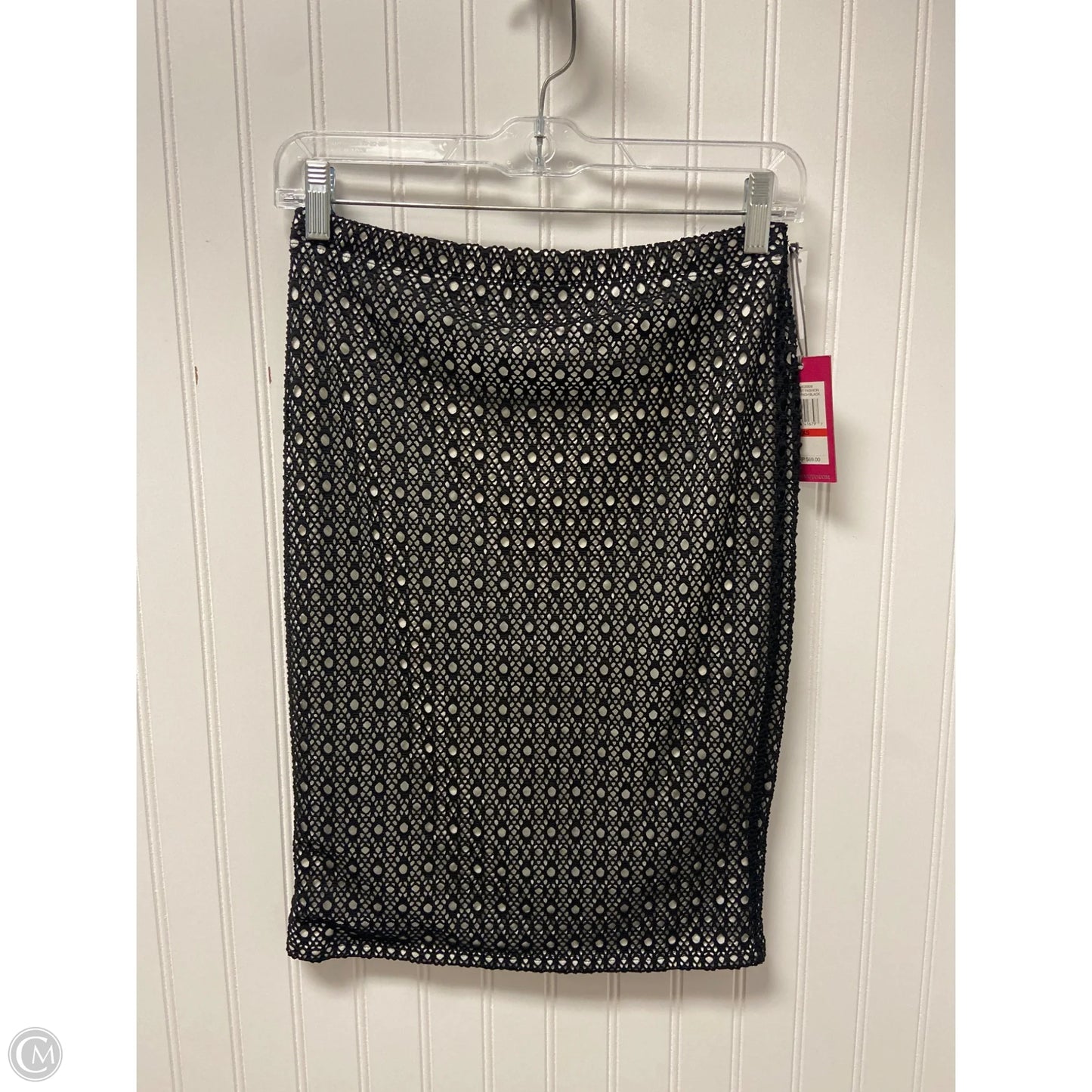 Skirt Midi By Vince Camuto In Black & White, Size: Xsp