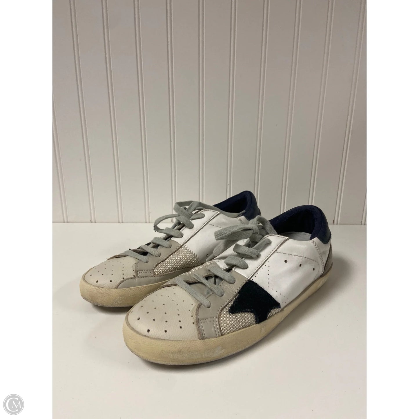 Shoes Luxury Designer By Golden Goose In Taupe, Size: 8.5 or 39