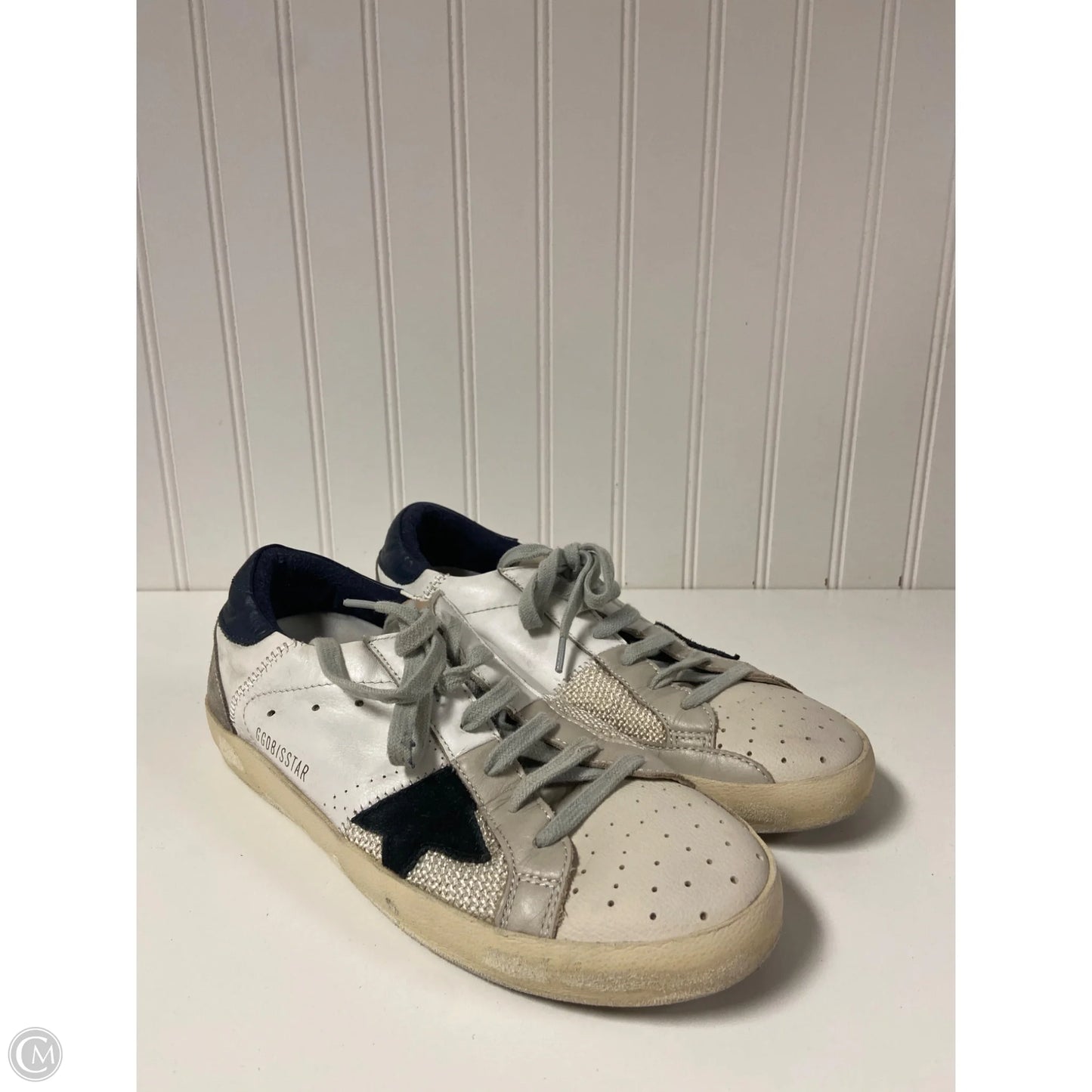 Shoes Luxury Designer By Golden Goose In Taupe, Size: 8.5 or 39