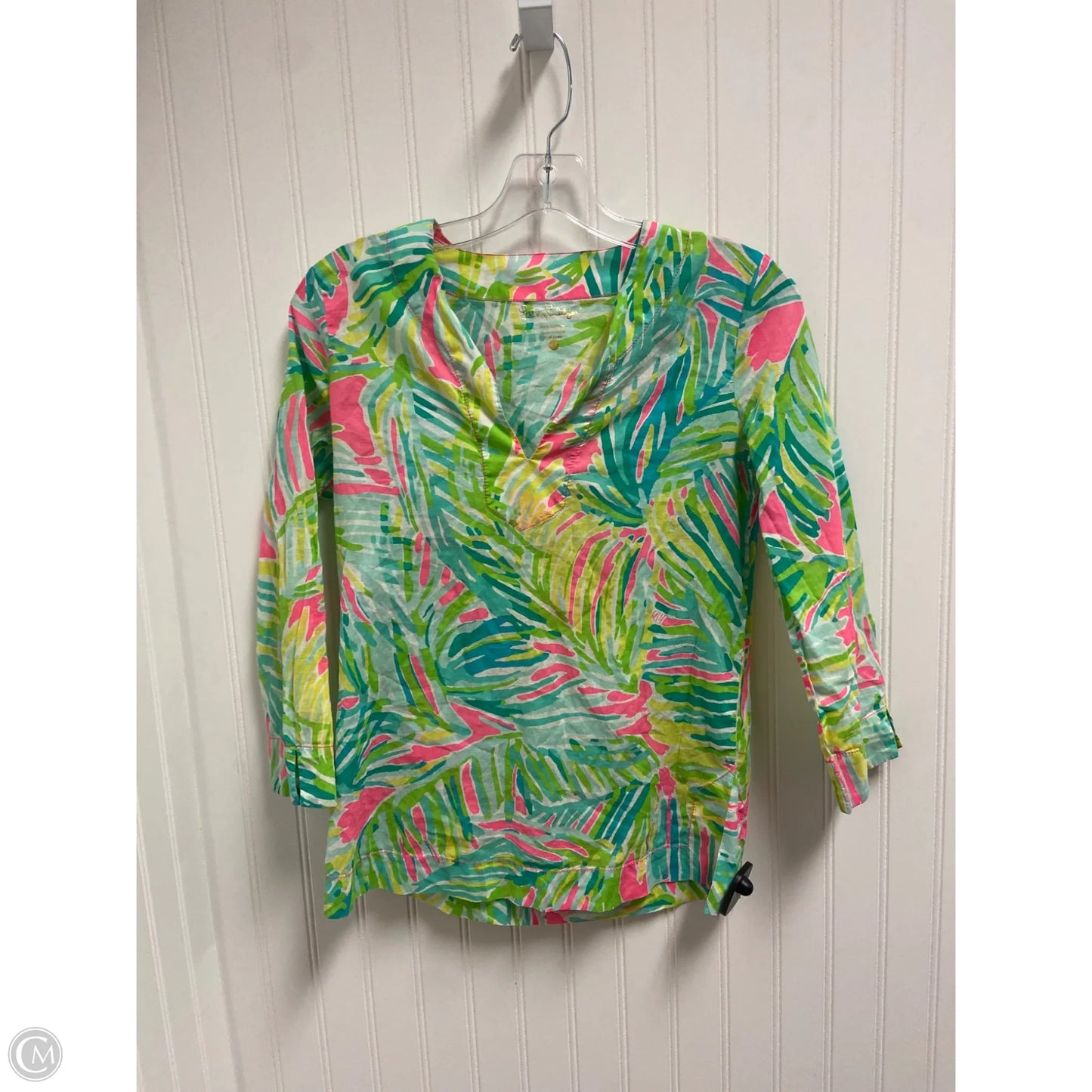 Top Long Sleeve Designer By Lilly Pulitzer In Multi-colored, Size: Xxs