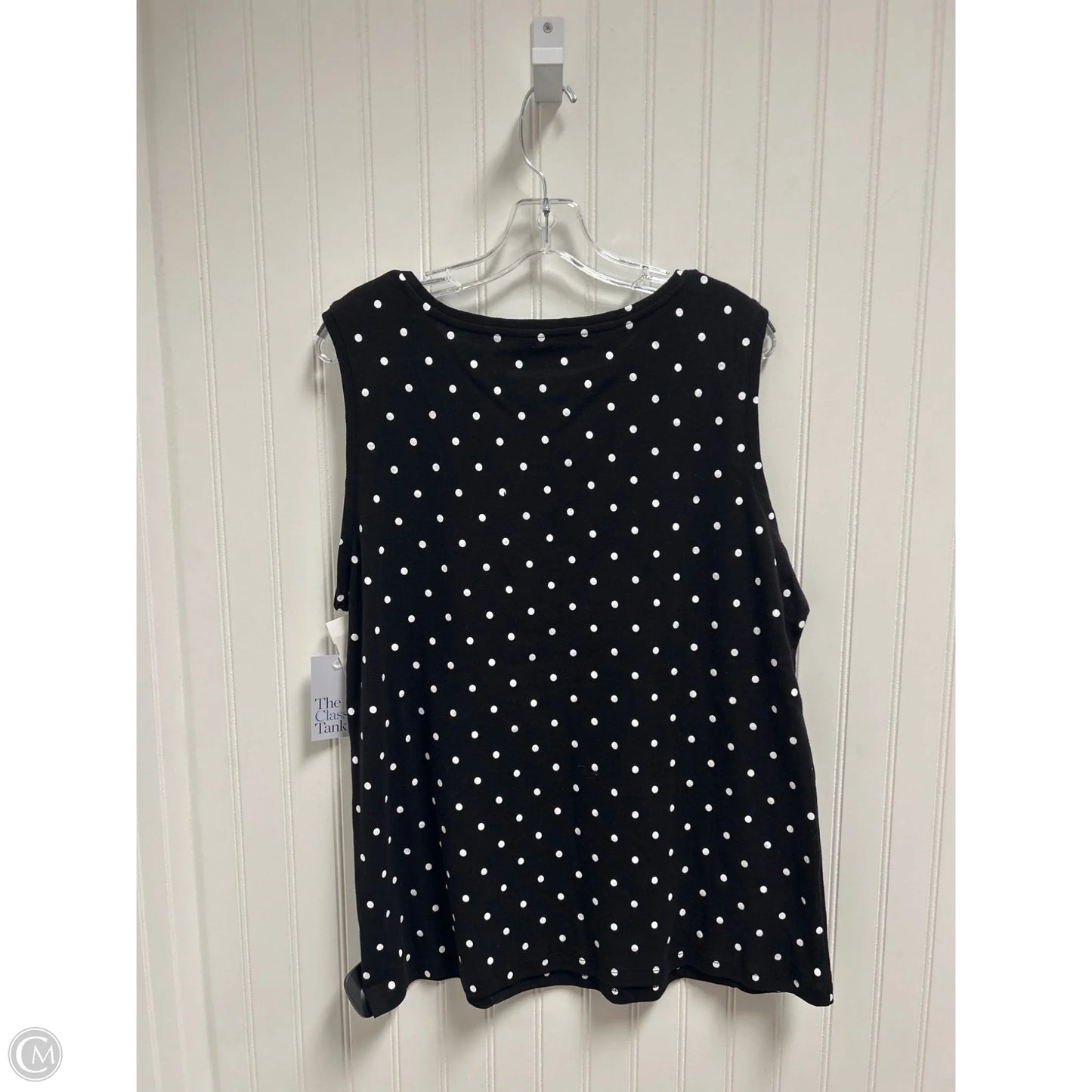 Tank Top By Croft And Barrow In Polkadot Pattern, Size: Xl