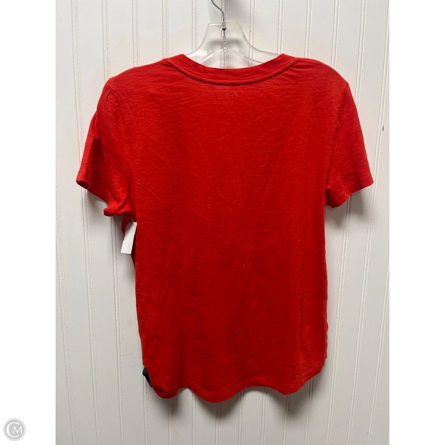 Top Short Sleeve Basic By Loft In Orange, Size: M