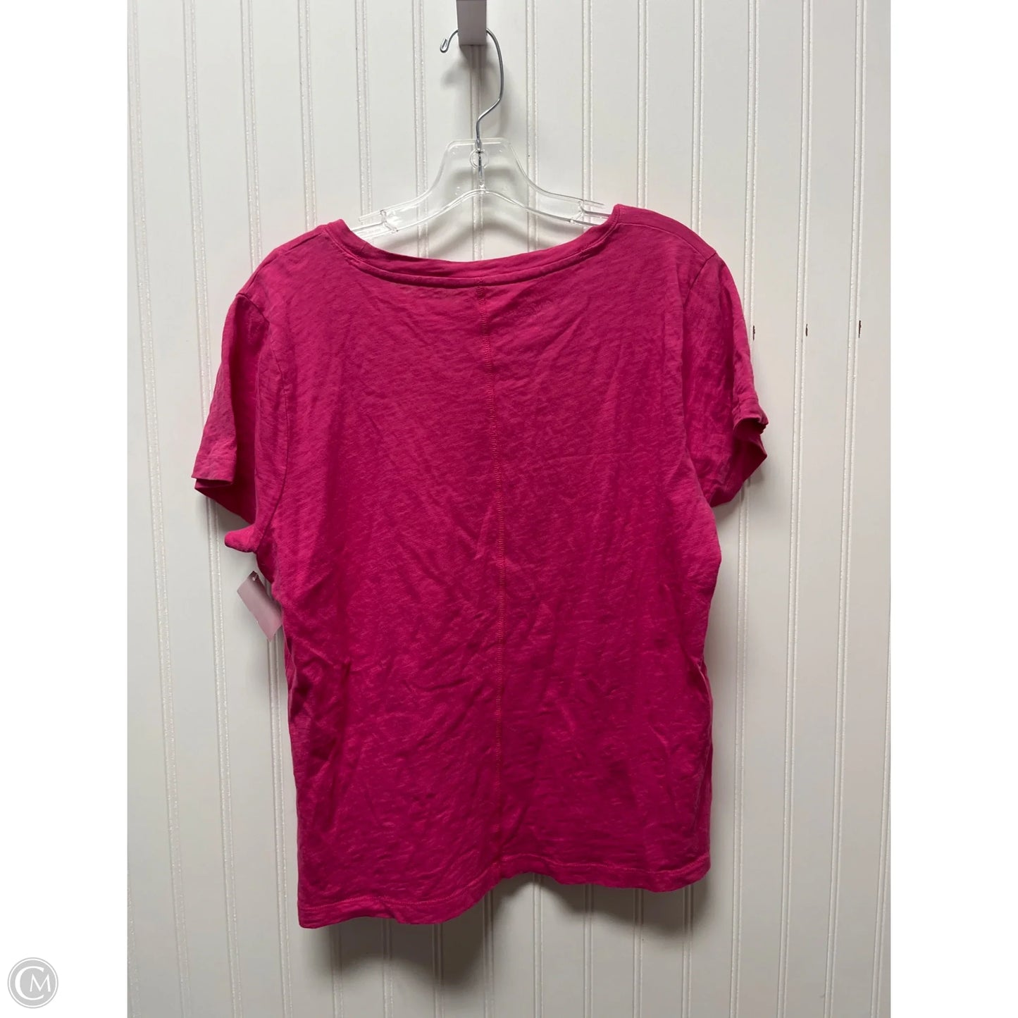 Top Short Sleeve Basic By J. Crew In Pink, Size: L