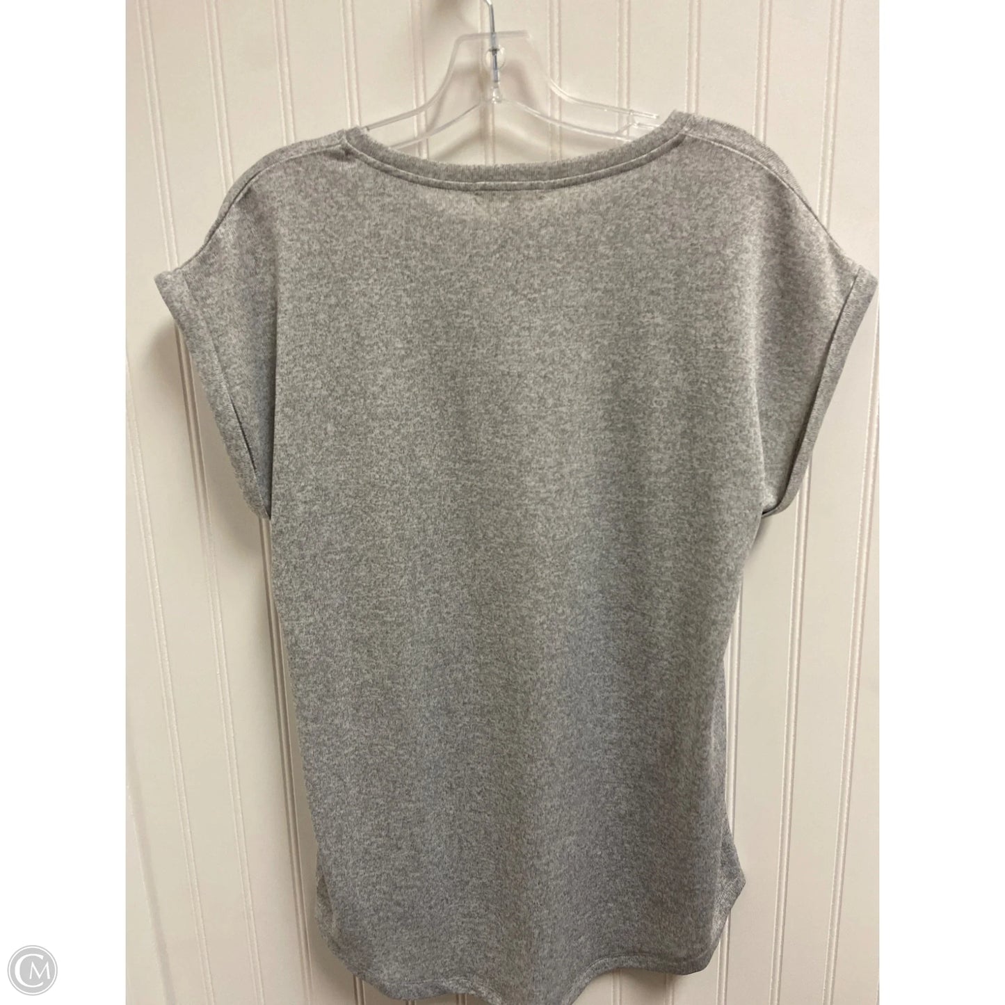 Top Short Sleeve Basic By Indigo Soul In Grey, Size: M