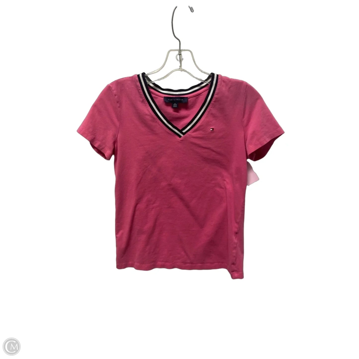 Top Short Sleeve By Tommy Hilfiger In Pink, Size: Xs