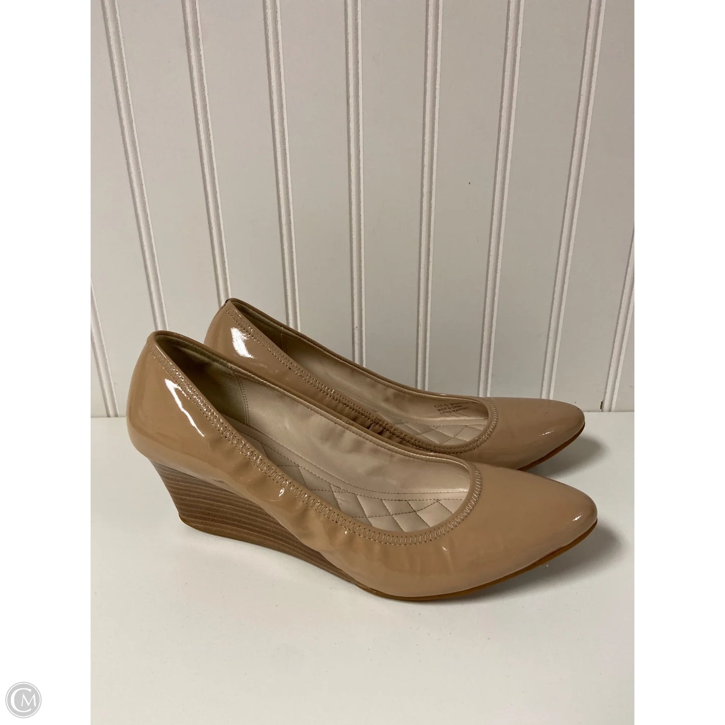 Shoes Heels Wedge By Cole-haan In Brown, Size: 8