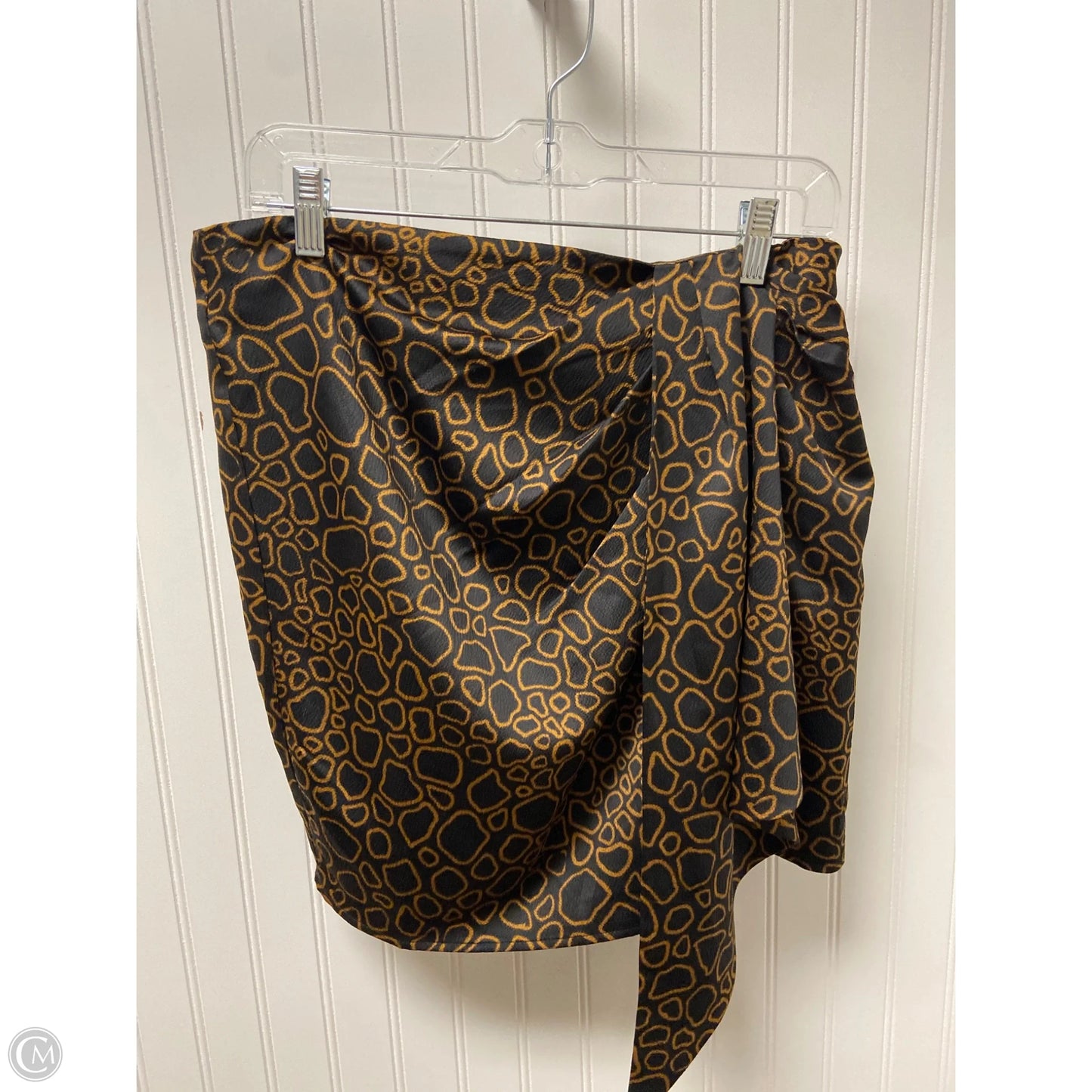 Skirt Midi By House Of Harlow In Black & Gold, Size: L