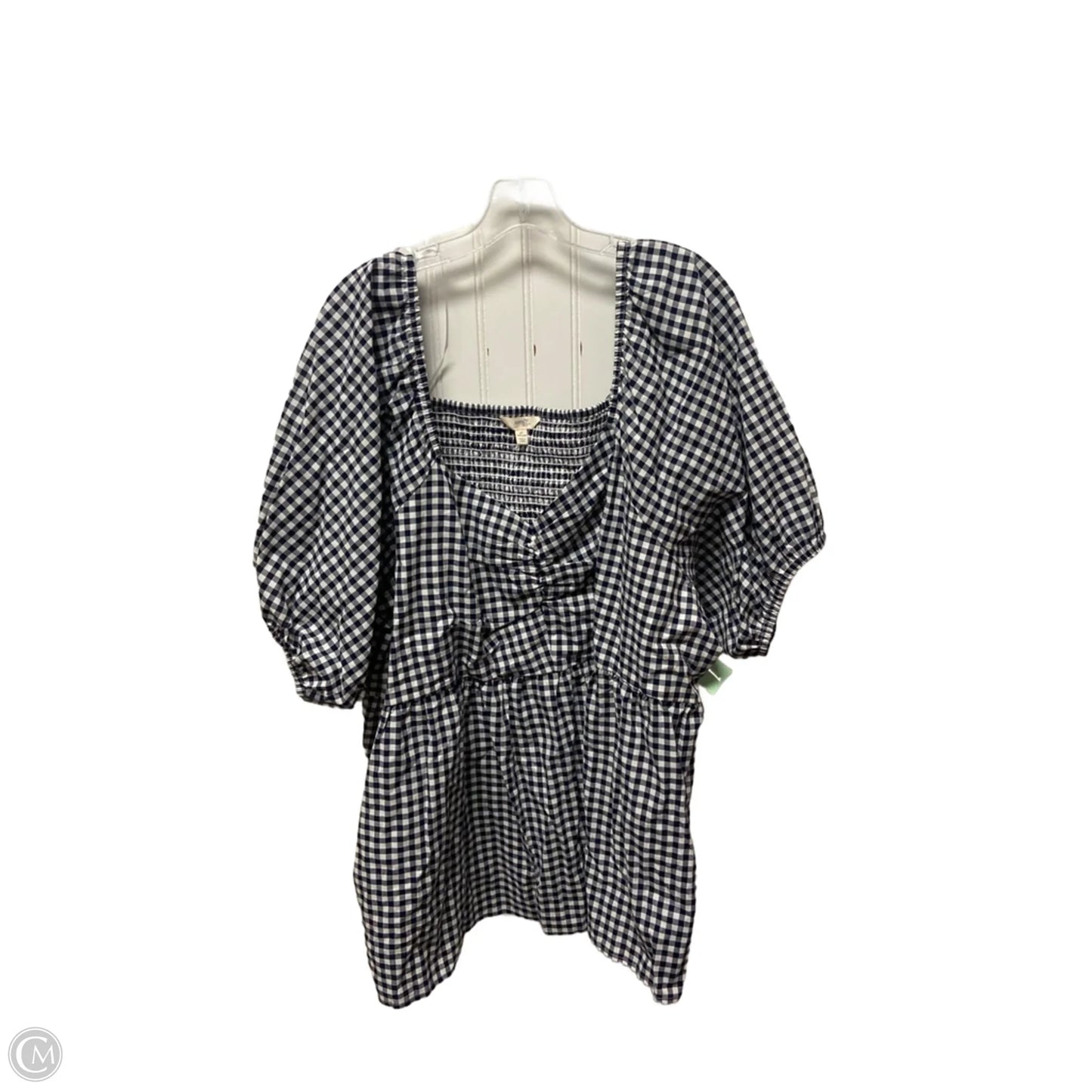 Top Short Sleeve By Terra & Sky In Blue, Size: 4x