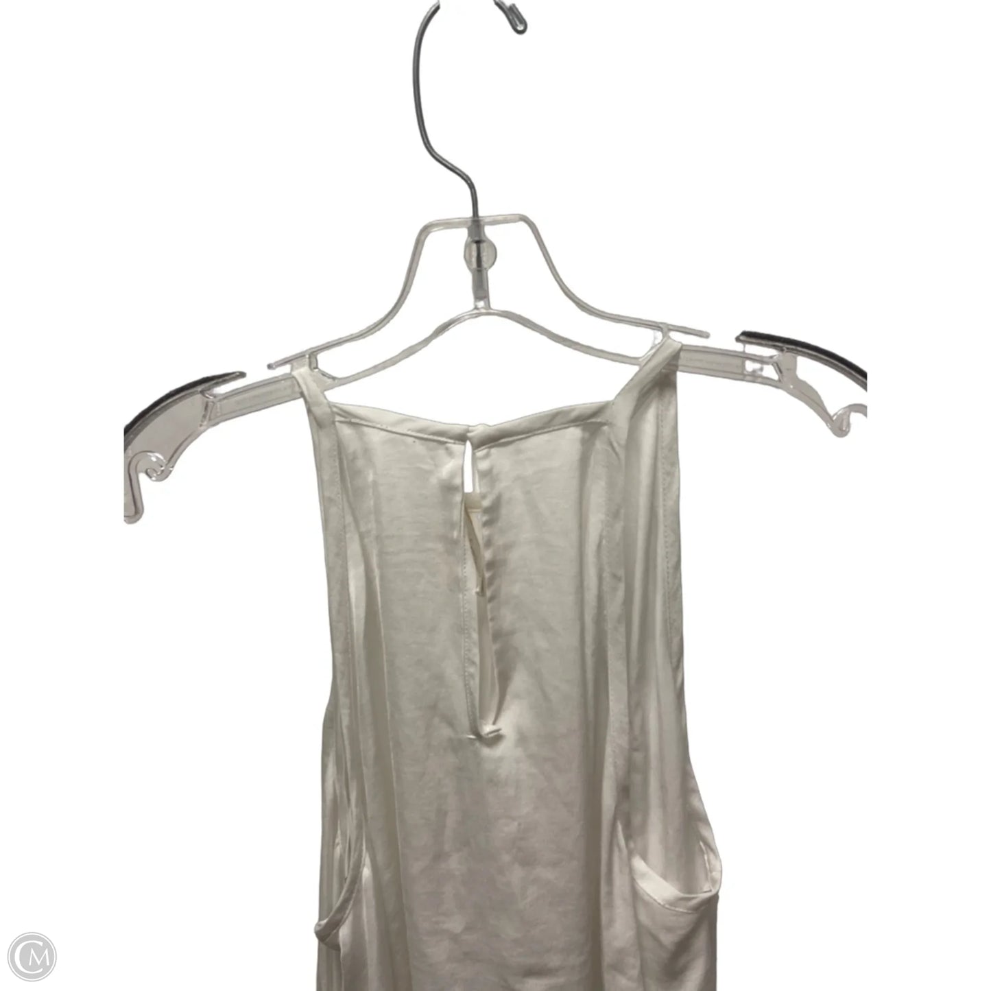 Top Sleeveless Designer By Michael Kors In White, Size: L