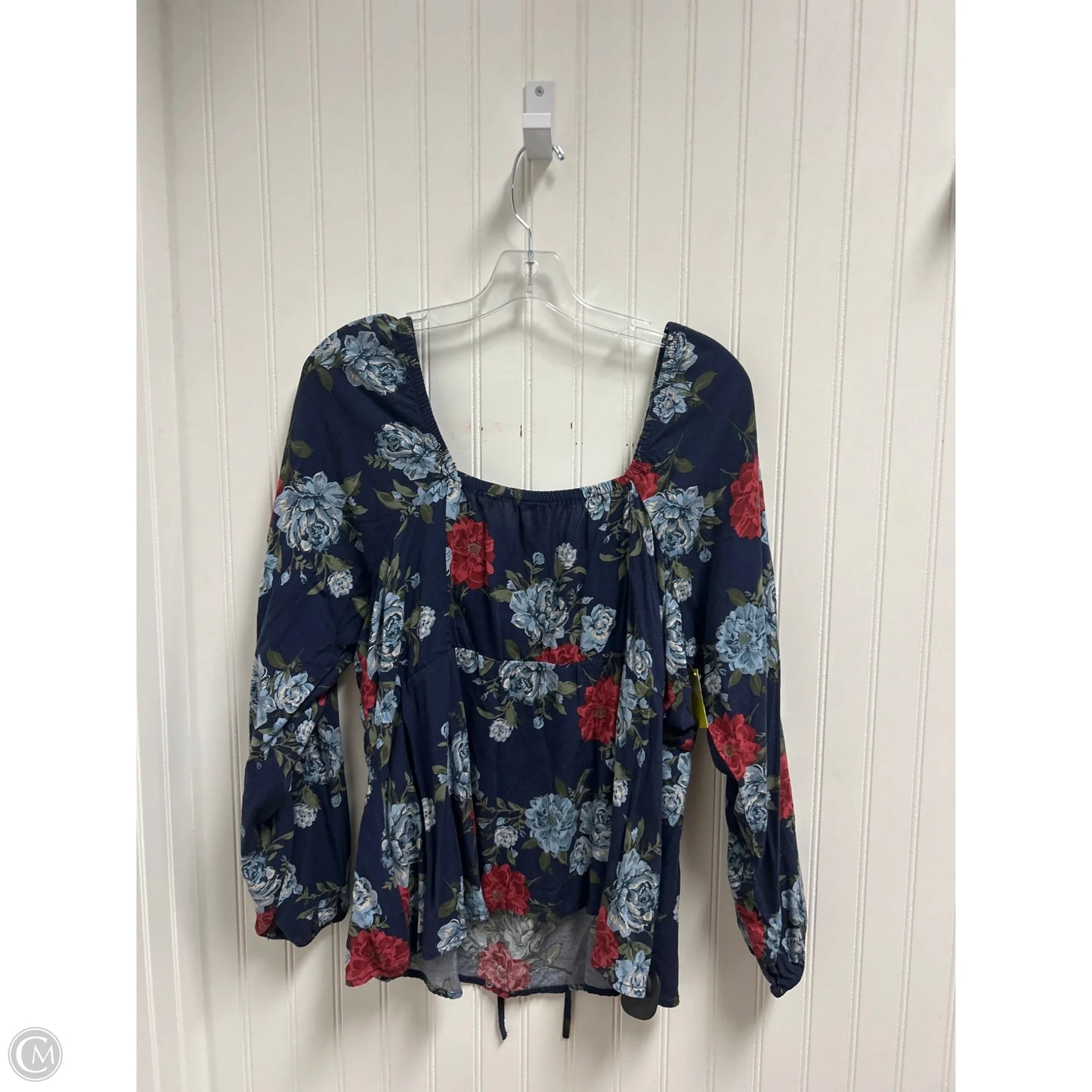 Top Long Sleeve By Torrid In Floral Print, Size: 1x