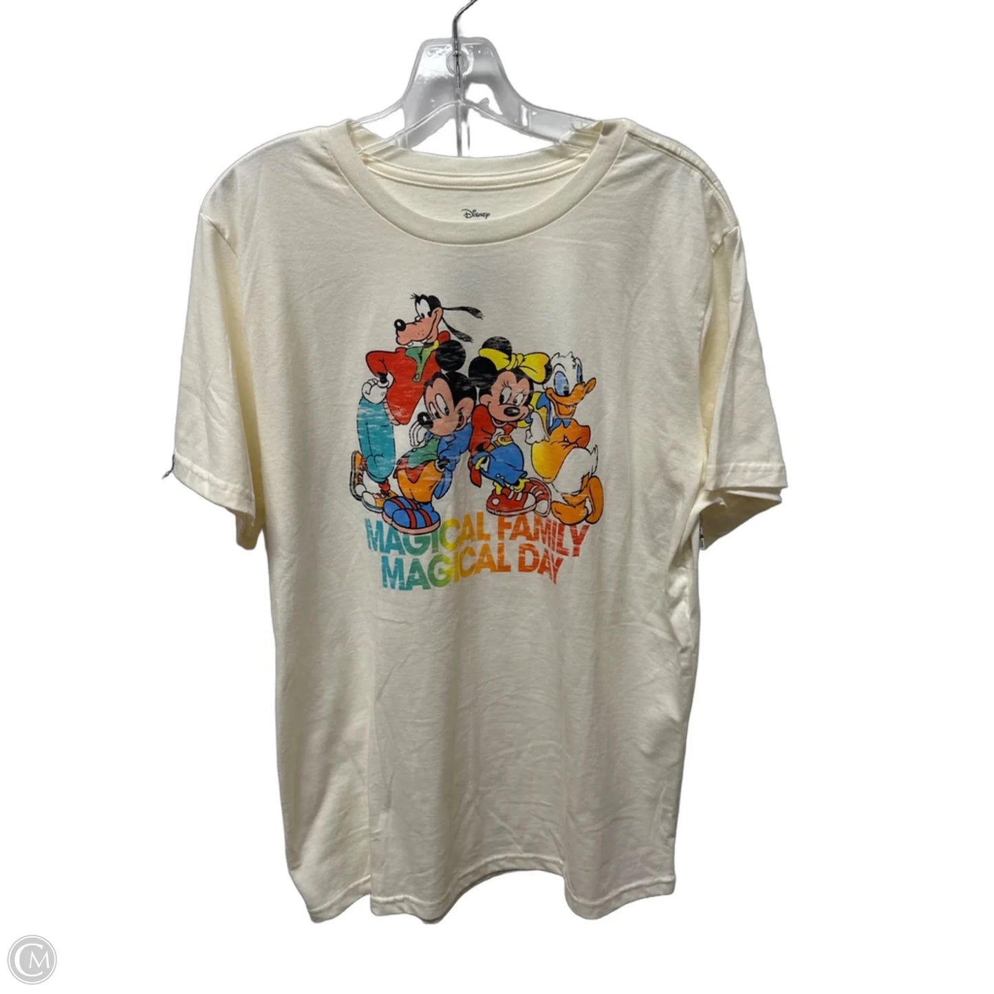 Top Short Sleeve By Disney In Brown, Size: Xl