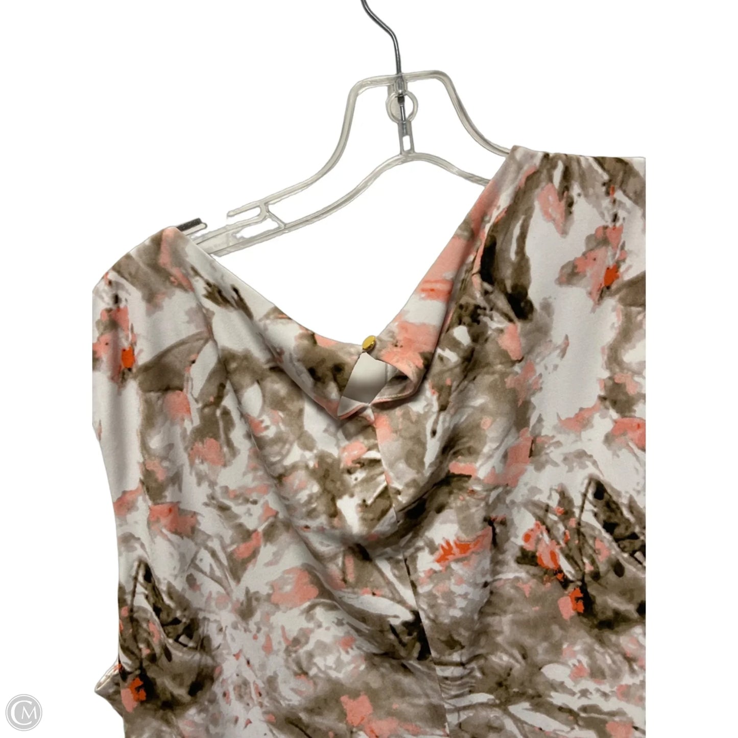 Top Sleeveless By Calvin Klein In Brown, Size: 2x