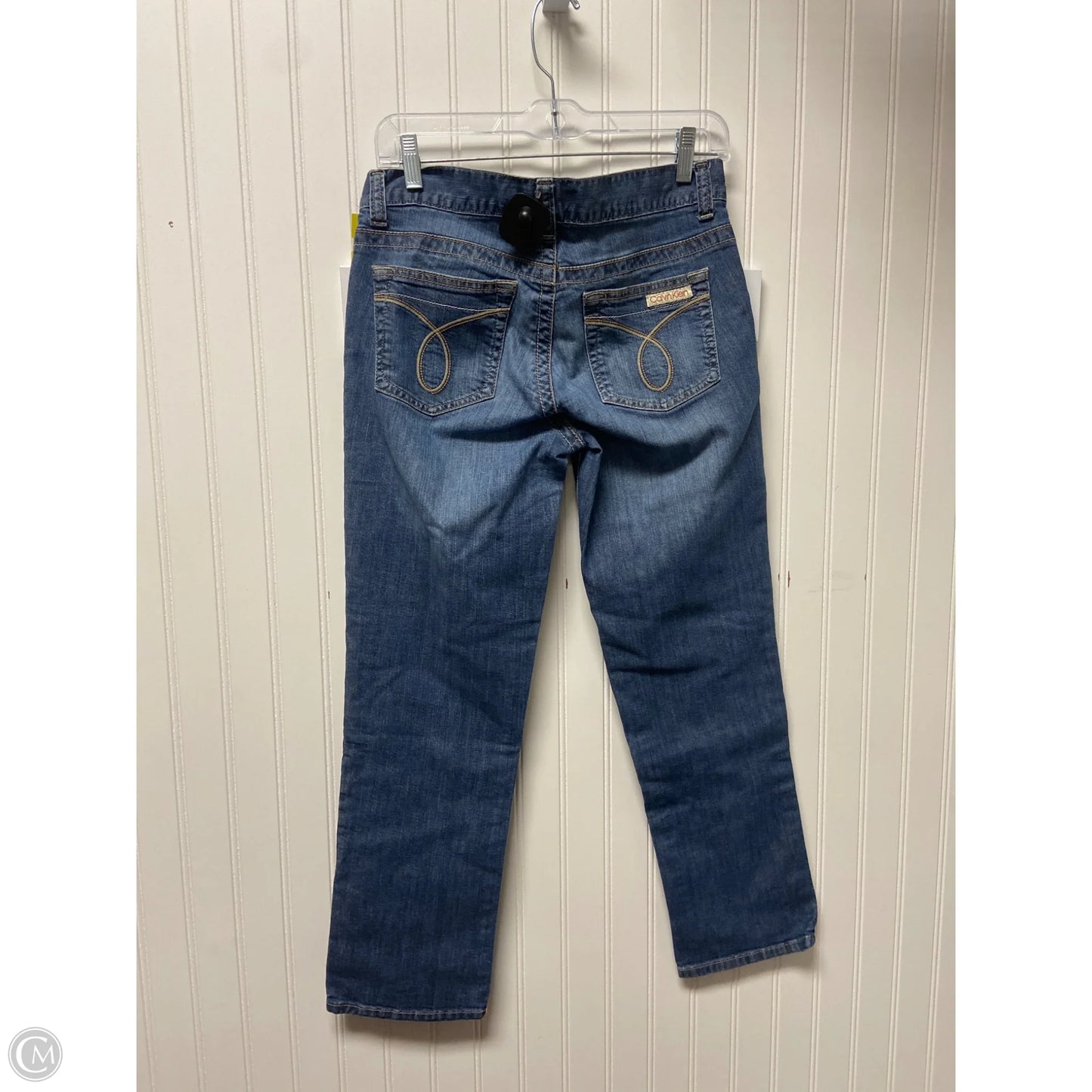 Jeans Straight By Calvin Klein In Blue, Size: 6