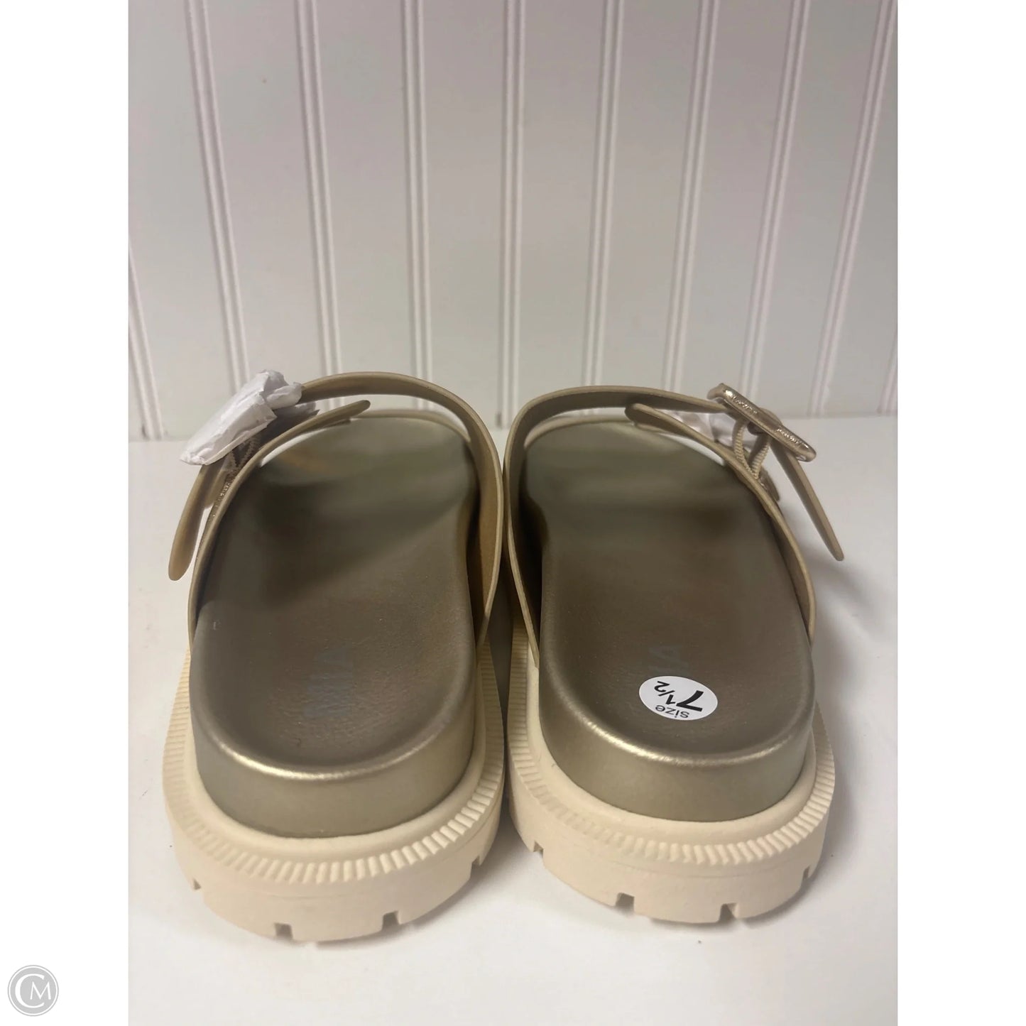 Sandals Flats By Mia In Gold, Size: 7.5