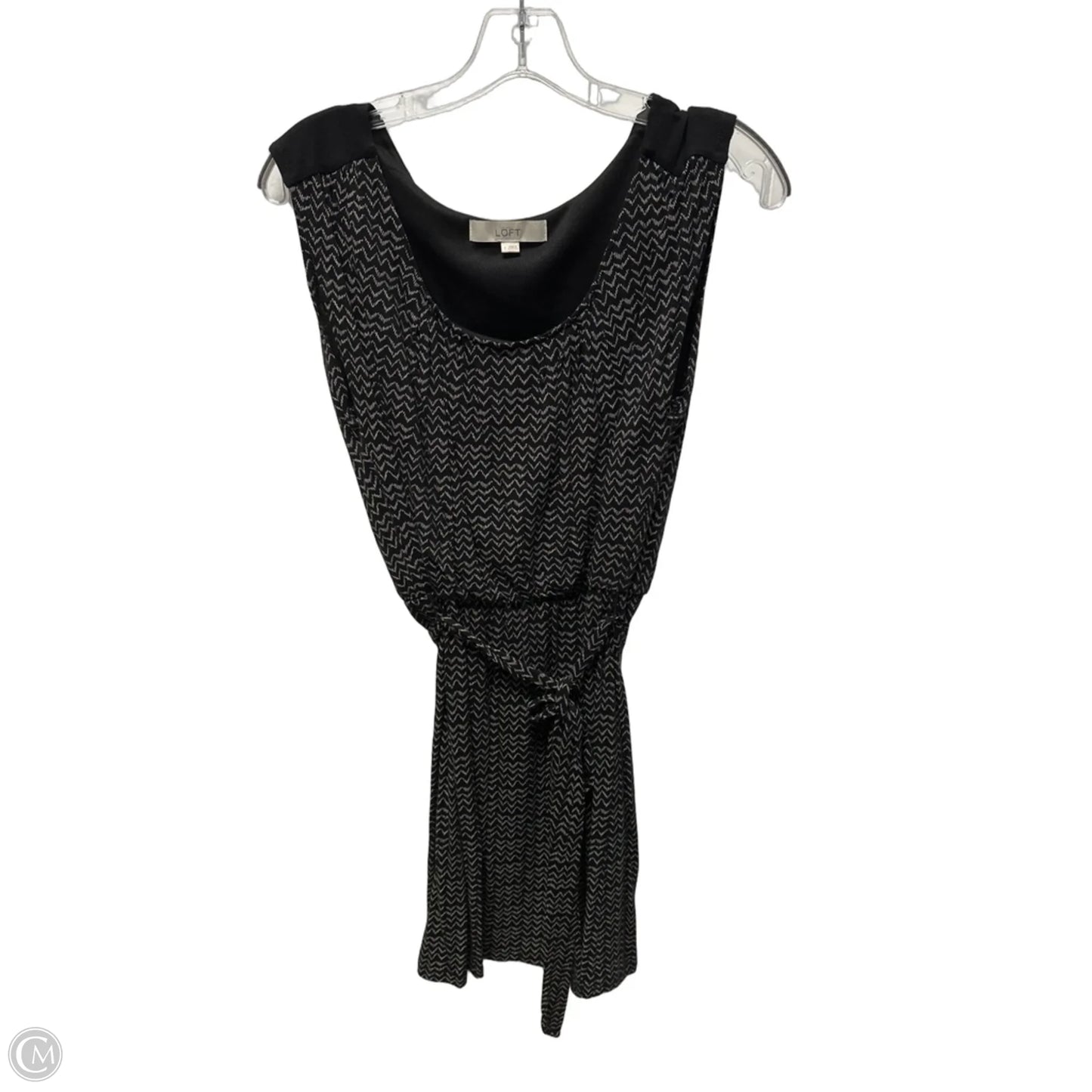 Dress Casual Midi By Loft In Black, Size: S