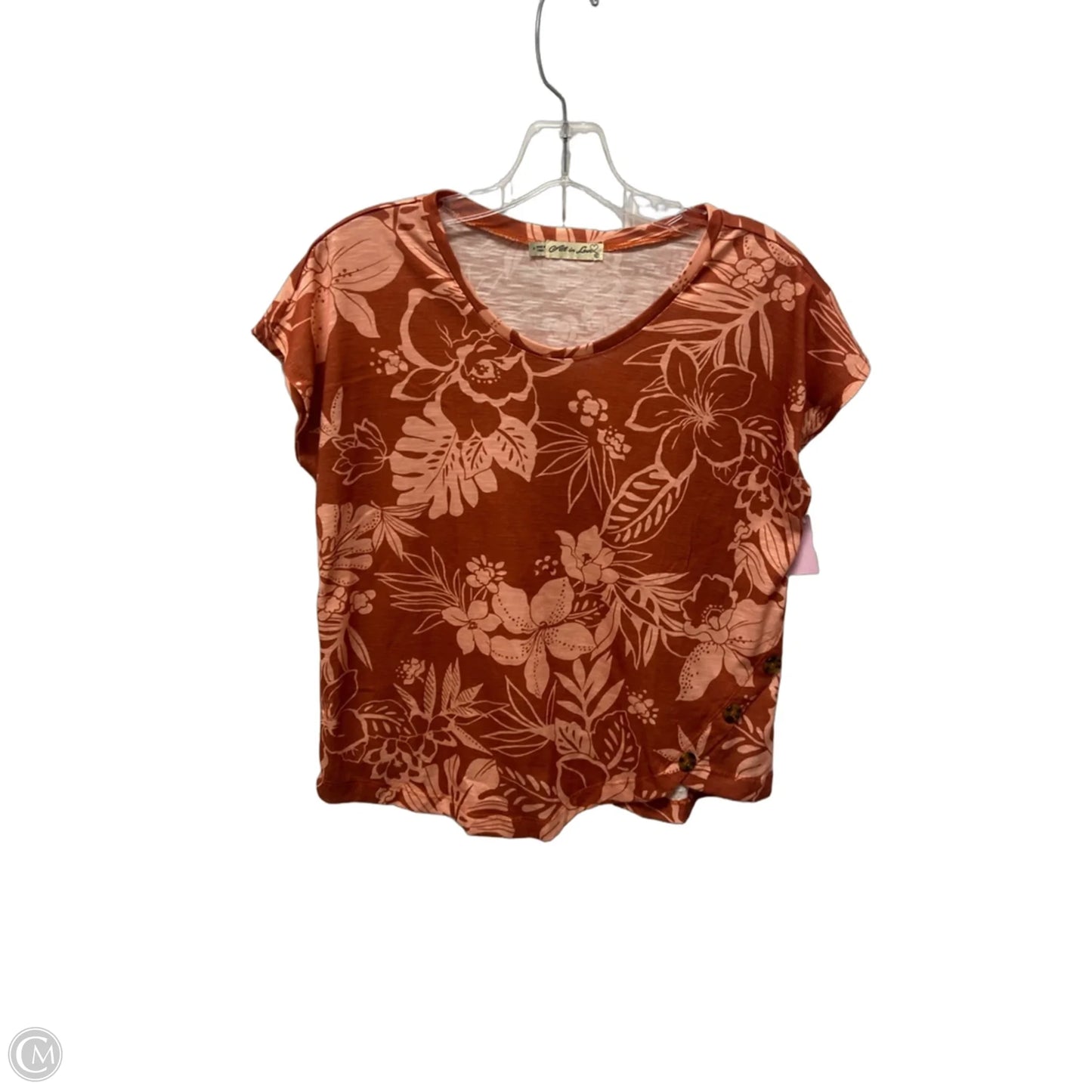 Top Short Sleeve By Clothes Mentor In Brown, Size: S