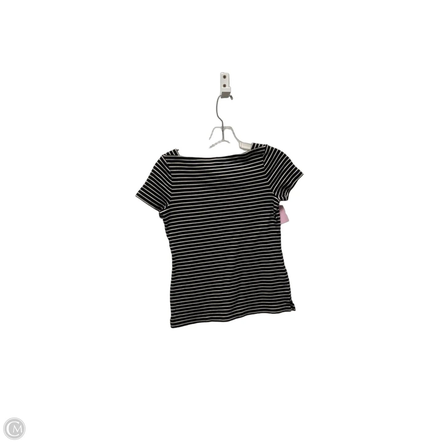 Top Short Sleeve By Talbots In Striped Pattern, Size: Xs