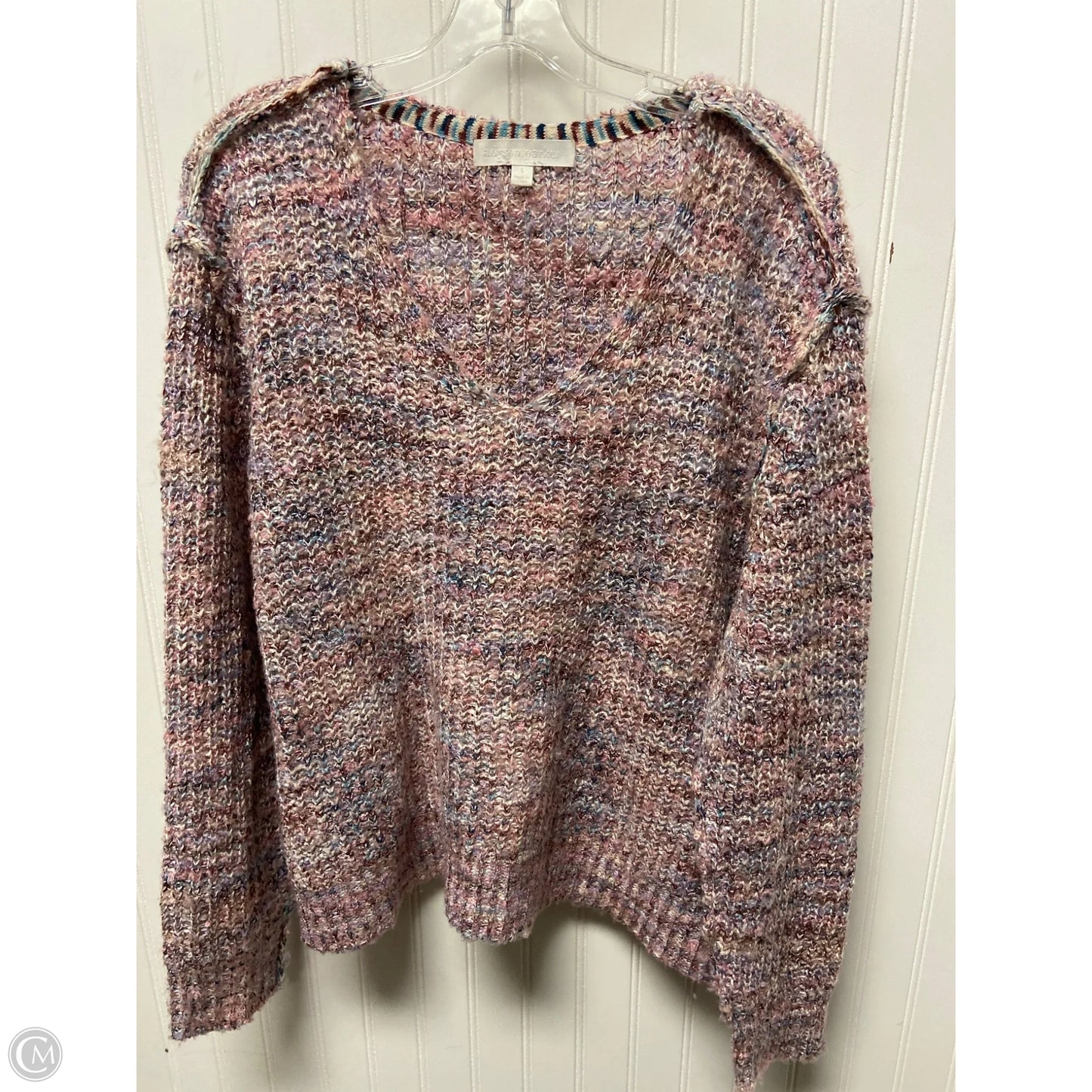 Sweater By Adyson Parker In Pink & Purple, Size: L