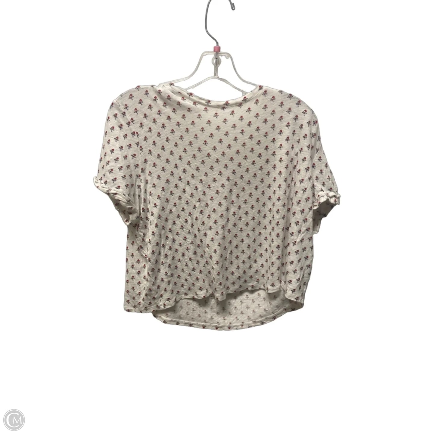 Top Short Sleeve By Boden In Floral Print, Size: M