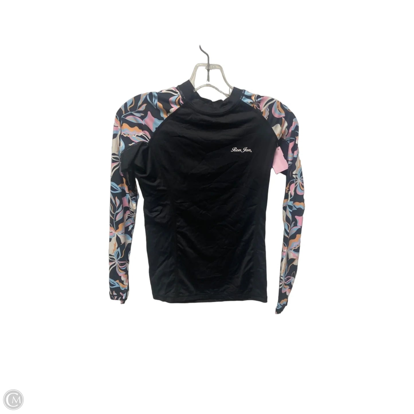 Athletic Top Long Sleeve Crewneck By Clothes Mentor In Black, Size: S