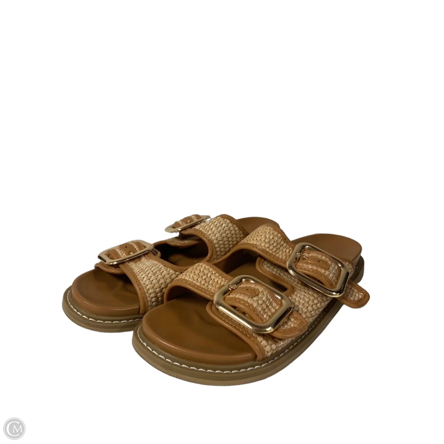 Sandals Heels Platform By Universal Thread In Brown, Size: 9.5