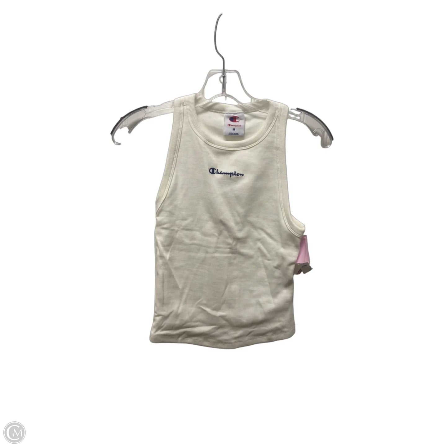 Athletic Tank Top By Champion In White, Size: M