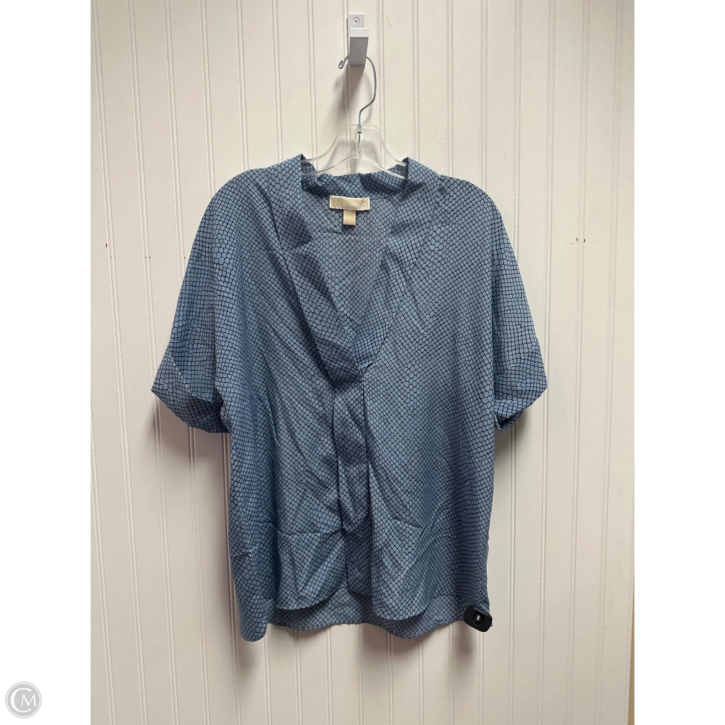 Top Short Sleeve By Michael By Michael Kors In Blue, Size: L
