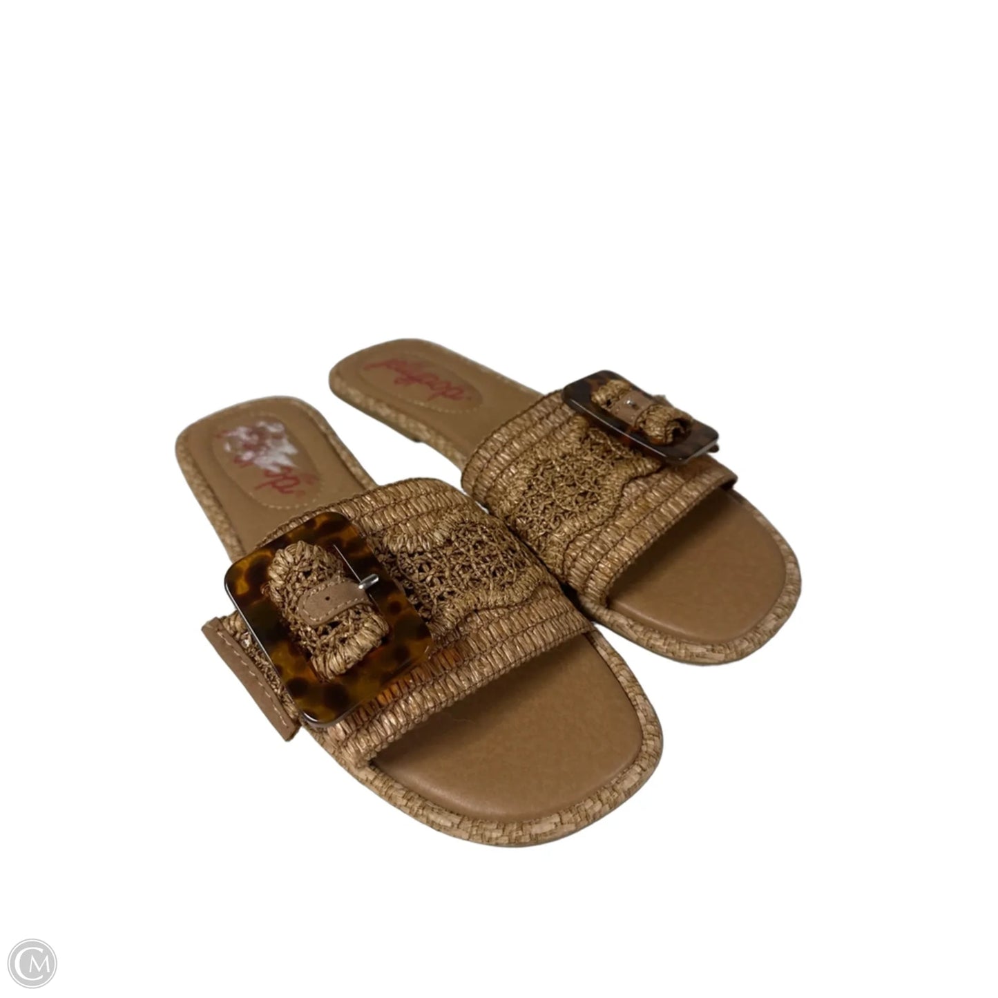 Sandals Flats By Jelly Pop In Brown, Size: 9
