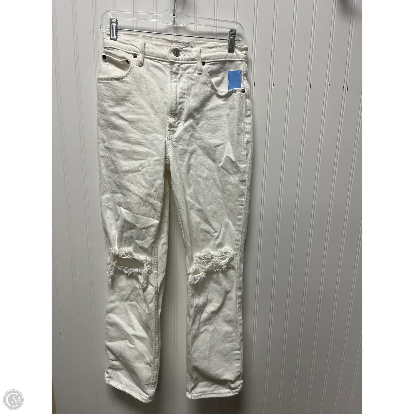 Jeans Boot Cut By Abercrombie And Fitch In White, Size: 4