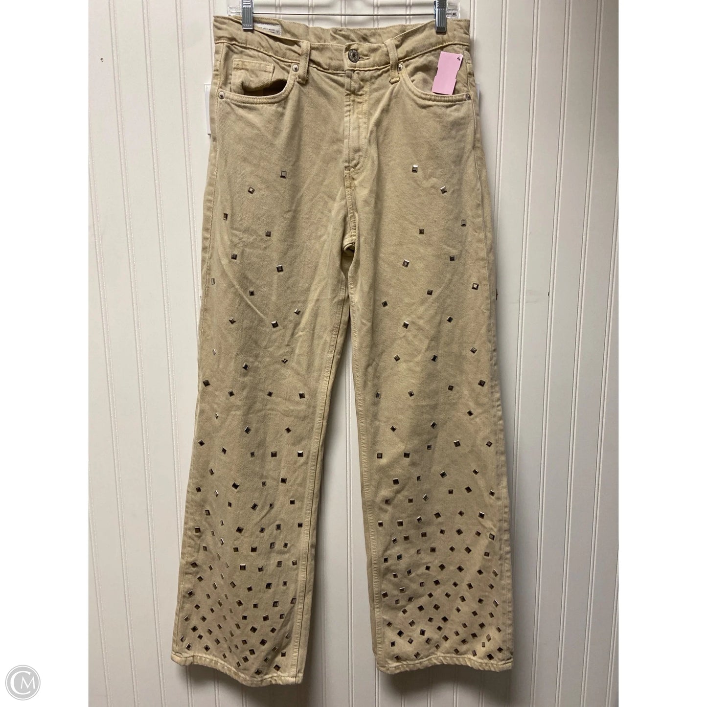 Jeans Boyfriend By Zara In Tan, Size: 6