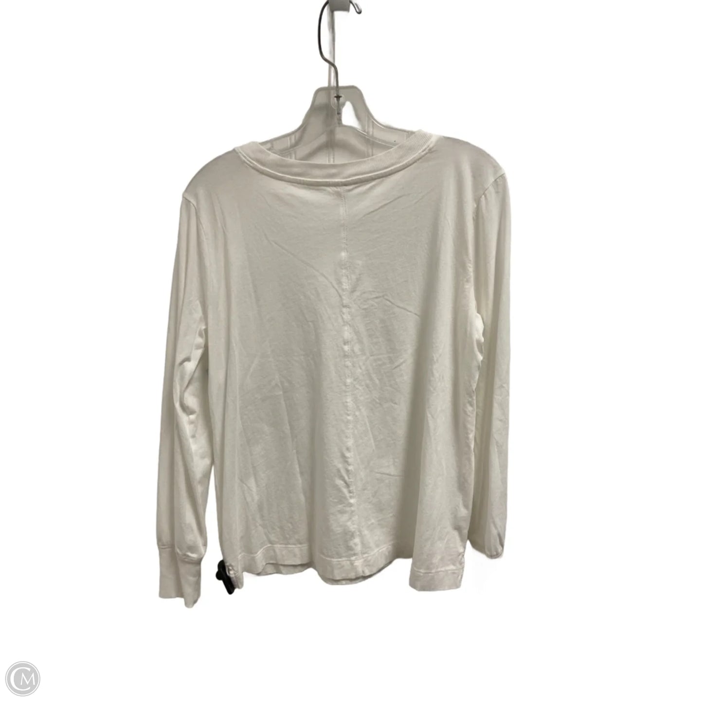 Top Long Sleeve By Lou And Grey In White, Size: S