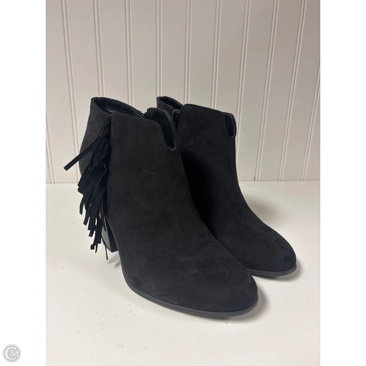 Boots Ankle Heels By Carlos By Carlos Santana In Black, Size: 7.5
