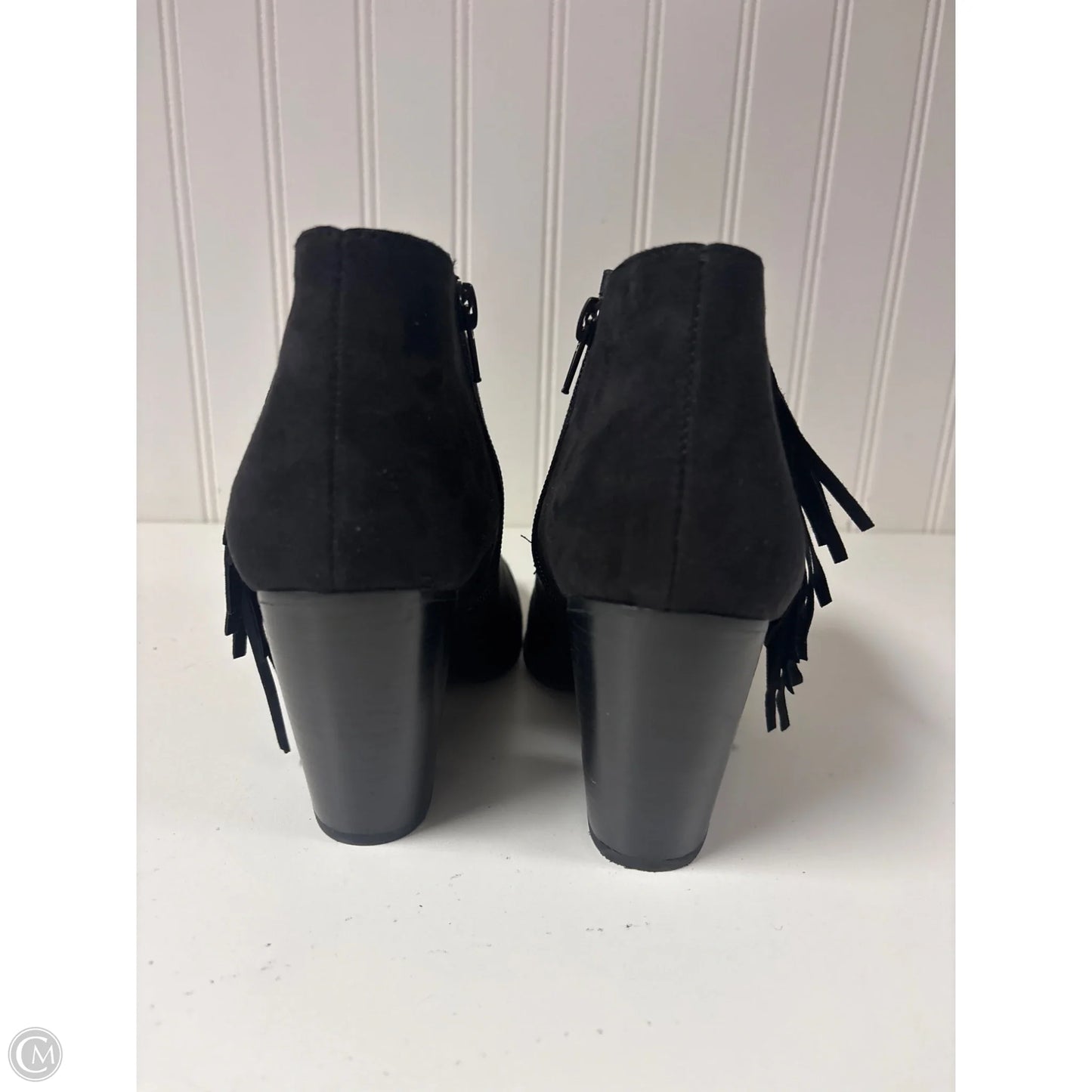 Boots Ankle Heels By Carlos By Carlos Santana In Black, Size: 7.5