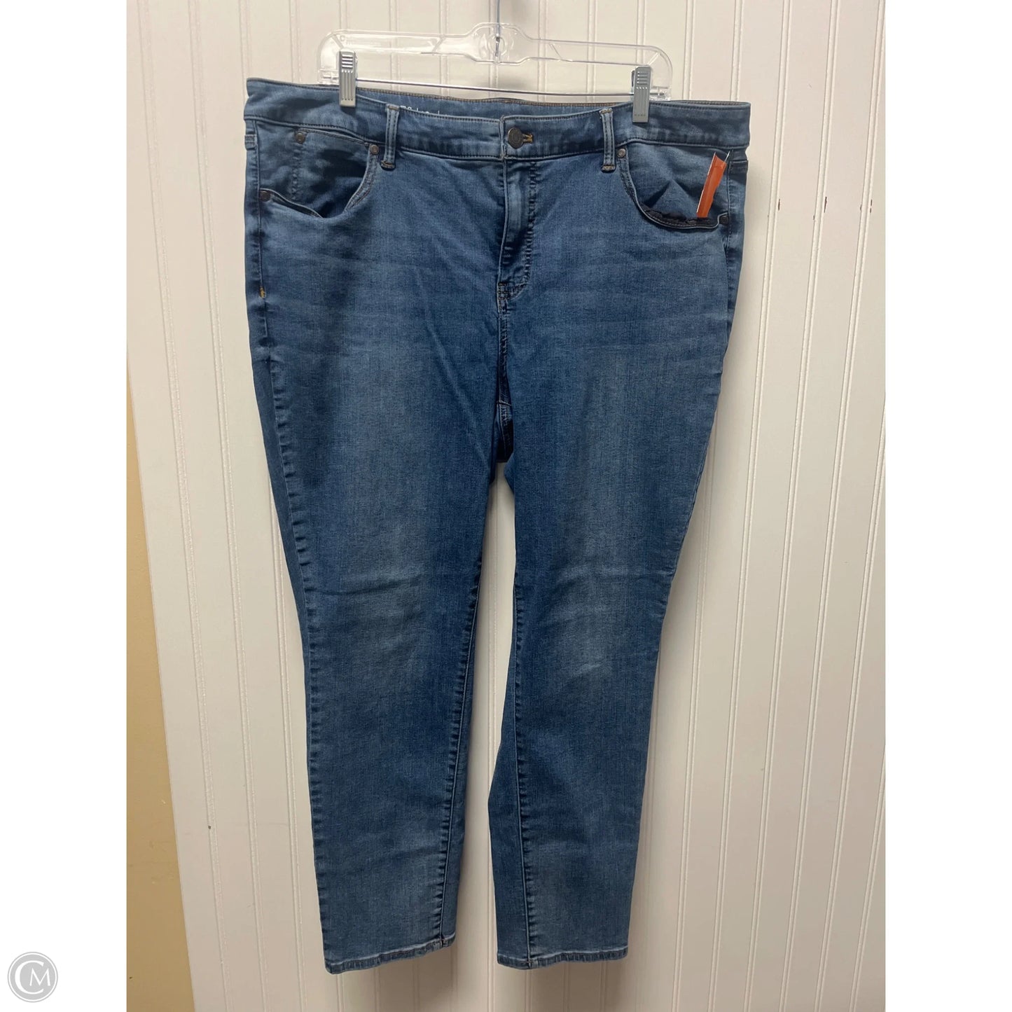 Jeans Skinny By Talbots In Blue Denim, Size: 18