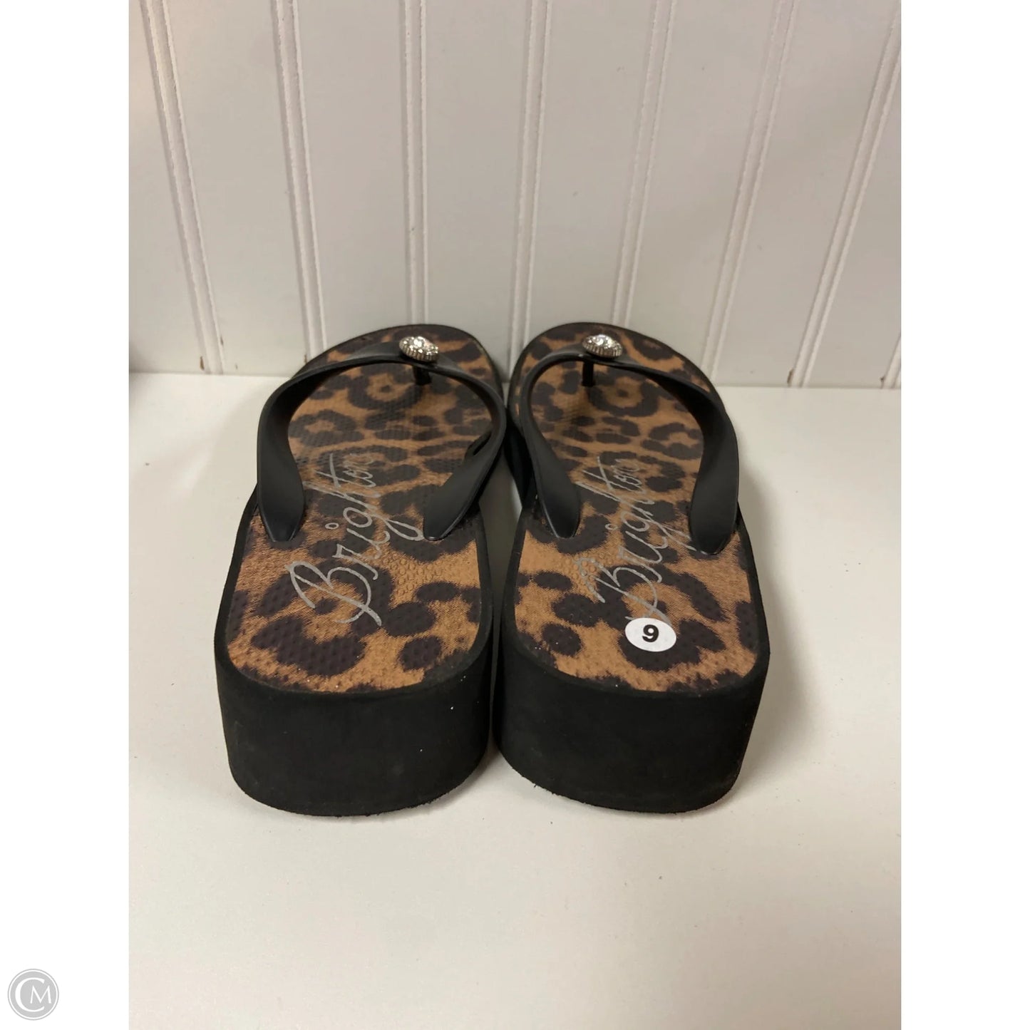 Sandals Flip Flops By Brighton In Animal Print, Size: 9