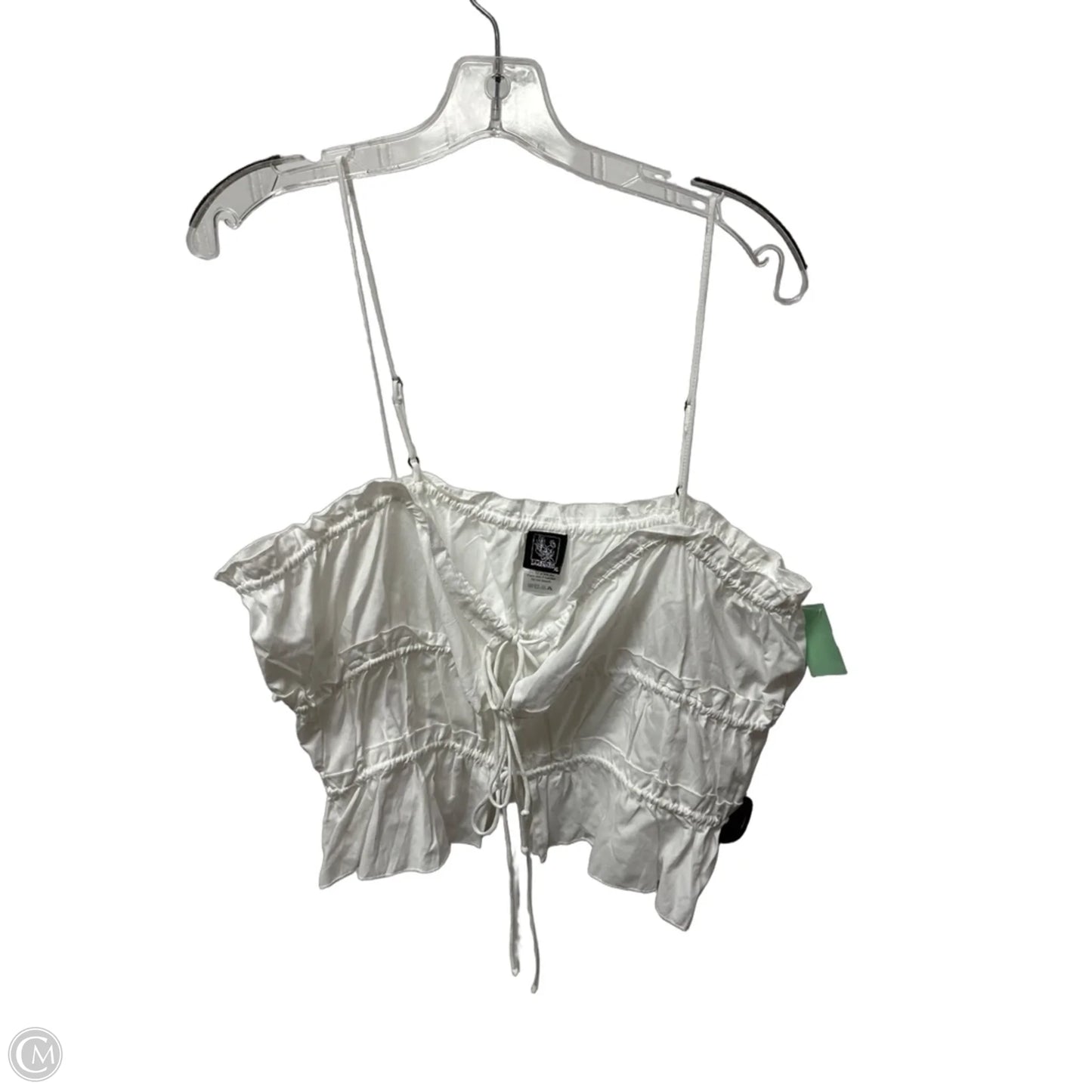 Top Short Sleeve By Clothes Mentor In White, Size: Xl