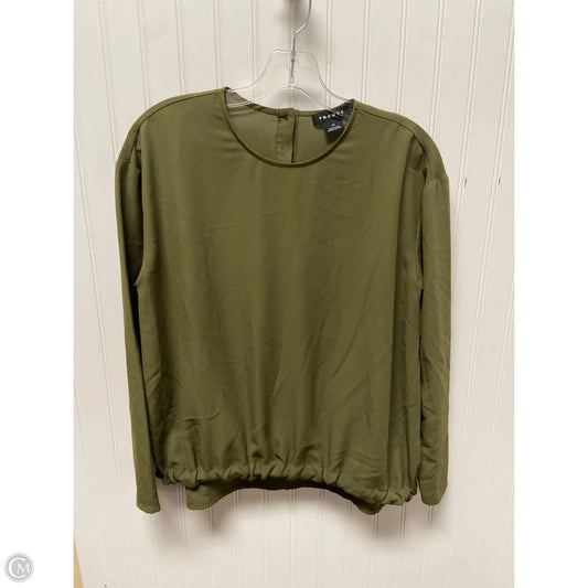 Top Long Sleeve By Trouve In Green, Size: Xs