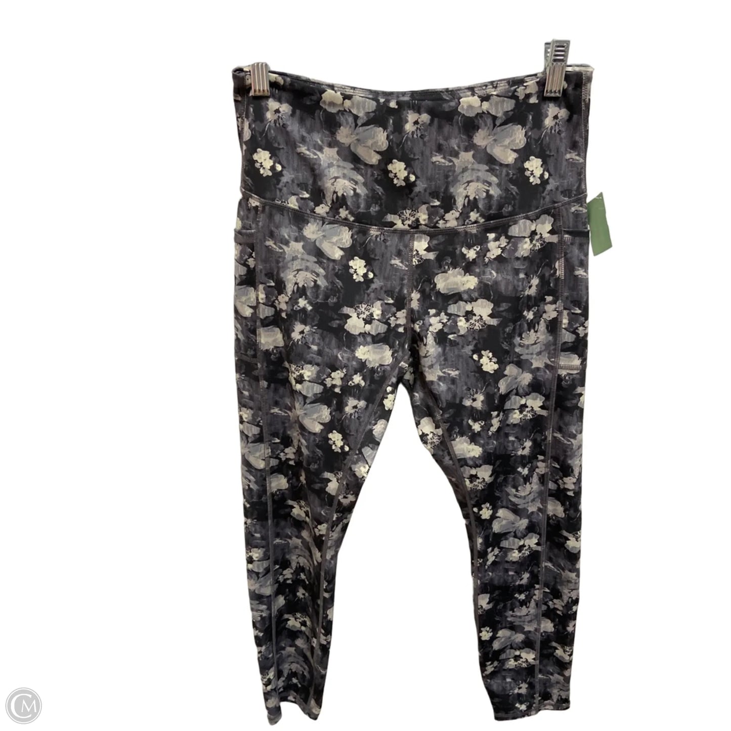 Athletic Leggings By Legend In Grey, Size: L