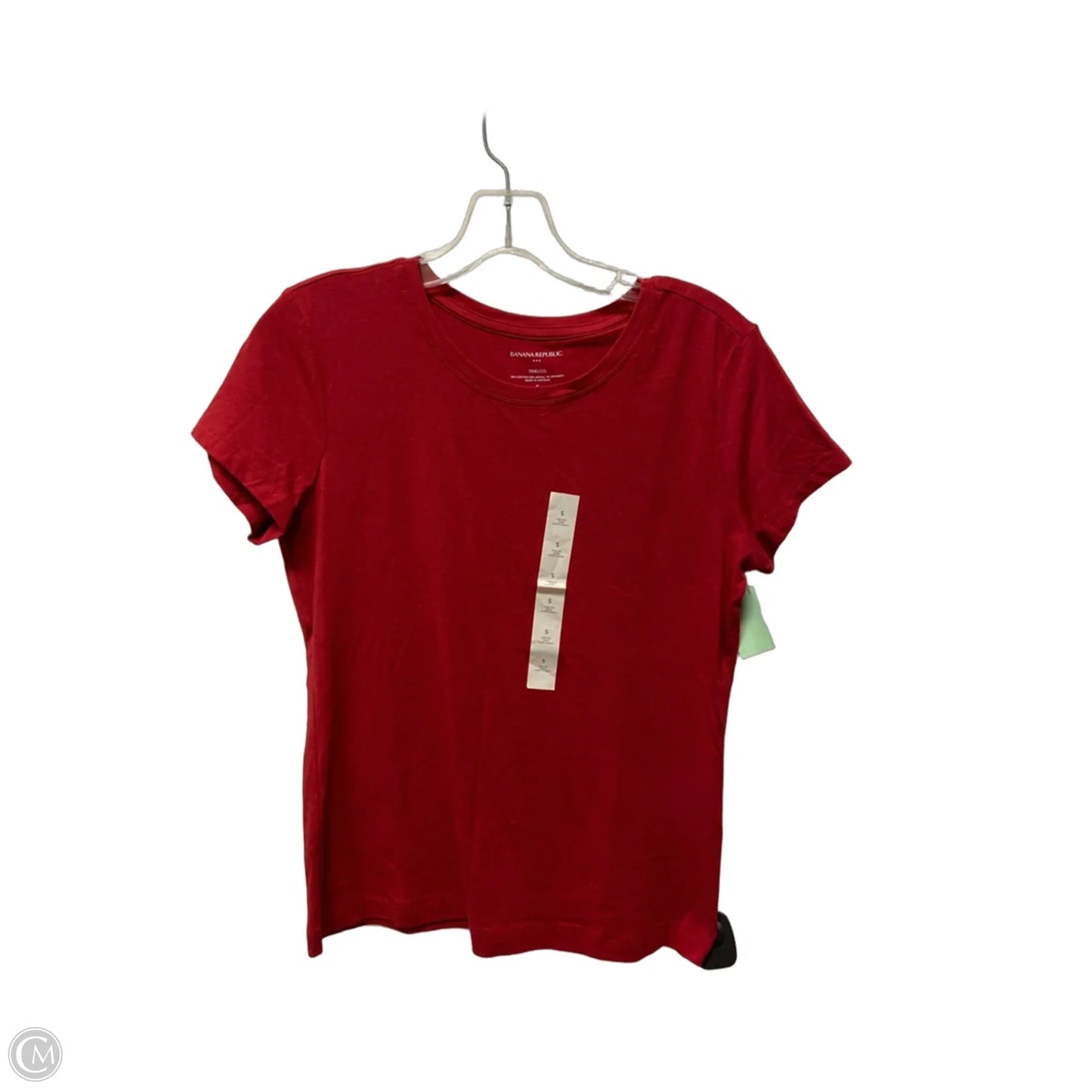 Top Short Sleeve By Banana Republic In Red, Size: S