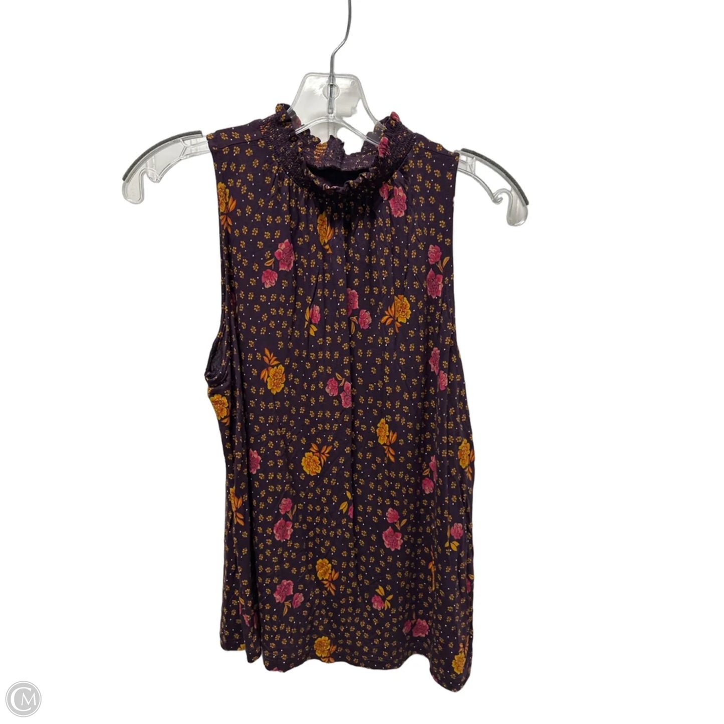 Top Sleeveless By Loft In Purple, Size: Xs